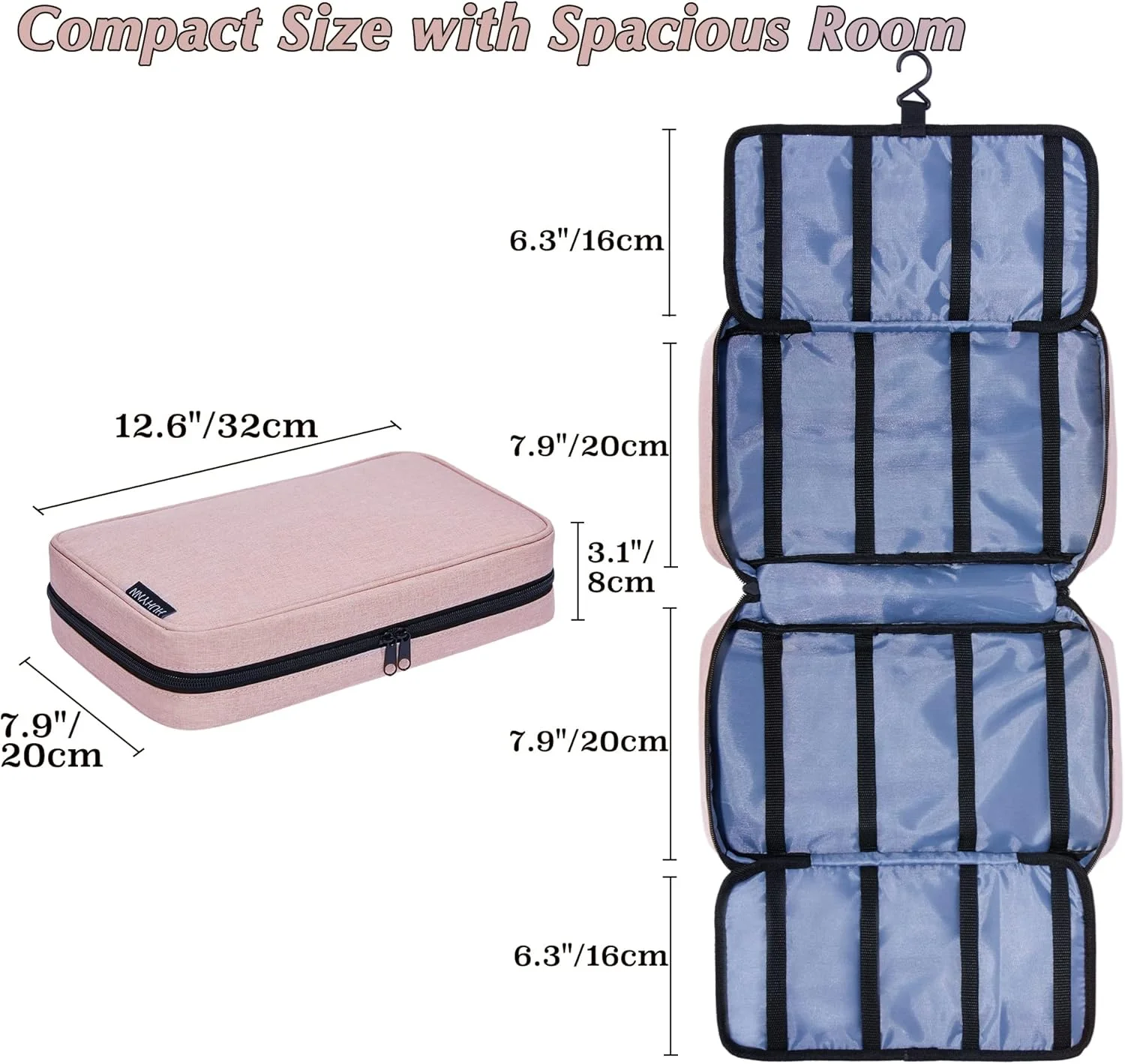 کیف لوازم جانبی مو HUHYNN برای دختران، کیف نگهداری لوازم جانبی مو، سازمان دهنده لوازم جانبی مو برای دختران با محفظه های متعدد، سازمان دهنده لوازم جانبی مو کودک برای مسافرت کیف لوازم جانبی مو HUHYNN برای دختران، کیف نگهداری لوازم جانبی مو، سازمان دهنده لوازم جانبی مو برای دختران با محفظه های متعدد، سازمان دهنده لوازم جانبی مو کودک برای مسافرت