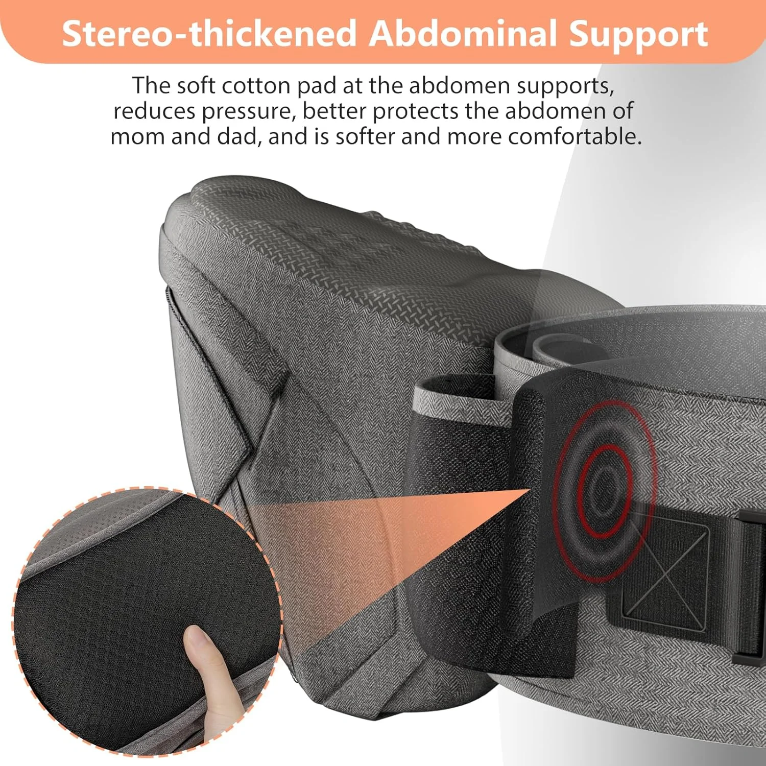 آغوشی نوزاد HKAI با نشیمنگاه، کمربند قابل تنظیم و توری تنفسی، آغوشی ارگونومیک با سطح نشیمنگاه ضد لغزش برای نوزادان و کودکان نوپا، (خاکستری) آغوشی نوزاد HKAI با نشیمنگاه، کمربند قابل تنظیم و توری تنفسی، آغوشی ارگونومیک با سطح نشیمنگاه ضد لغزش برای نوزادان و کودکان نوپا، (خاکستری)