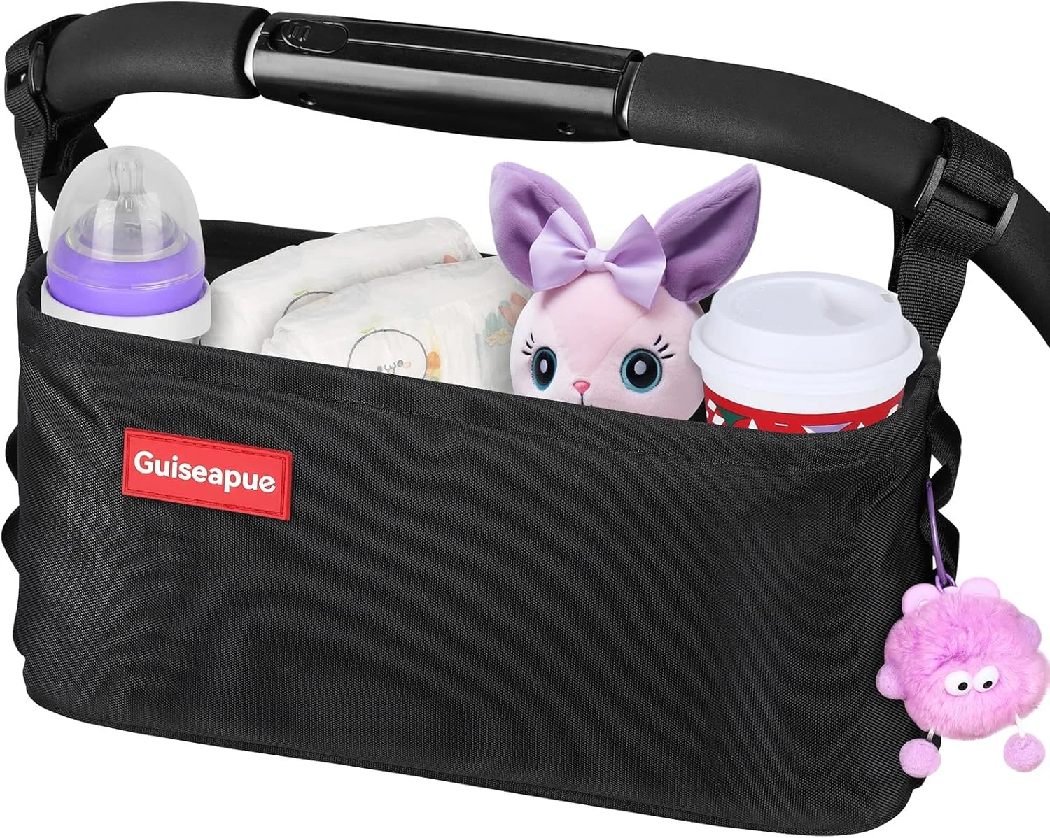 کیف ارگانایزر کالسکه Guiseapue با جا لیوانی: کیف جا لیوانی کالسکه با ظرفیت بزرگ با بند ضد لغزش، کیف کالسکه جهانی، لوازم جانبی کالسکه برای کالسکه کودک Doona، Nuna، Jogger، Bugaboo کیف ارگانایزر کالسکه Guiseapue با جا لیوانی: کیف جا لیوانی کالسکه با ظرفیت بزرگ با بند ضد لغزش، کیف کالسکه جهانی، لوازم جانبی کالسکه برای کالسکه کودک Doona، Nuna، Jogger، Bugaboo