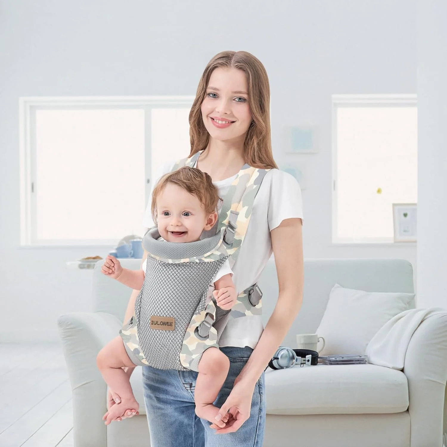 GGEROU Baby Carrier, Ergonomic Infant Carrier with Hip Seat Lumbar Support,Multi-Position Front and Back Breathable Carrier Slings for Newborn, Infant & Toddler 7-45 Pounds (D) GGEROU Baby Carrier, Ergonomic Infant Carrier with Hip Seat Lumbar Support,Multi-Position Front and Back Breathable Carrier Slings for Newborn, Infant & Toddler 7-45 Pounds (D)