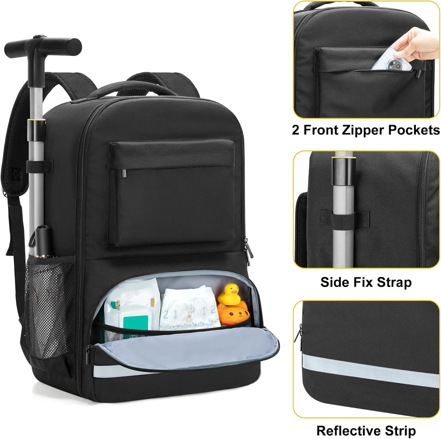 کیف مسافرتی GRAOSO سازگار با Doona Liki Trike S3 & S5، کوله پشتی تاشو برای سه چرخه کودک نوپا، کیف بررسی گیت کالسکه با بند ثابت کننده سگک داخلی، 3 روش حمل برای هواپیما، مشکی، مشکی کیف مسافرتی GRAOSO سازگار با Doona Liki Trike S3 & S5، کوله پشتی تاشو برای سه چرخه کودک نوپا، کیف بررسی گیت کالسکه با بند ثابت کننده سگک داخلی، 3 روش حمل برای هواپیما، مشکی، مشکی