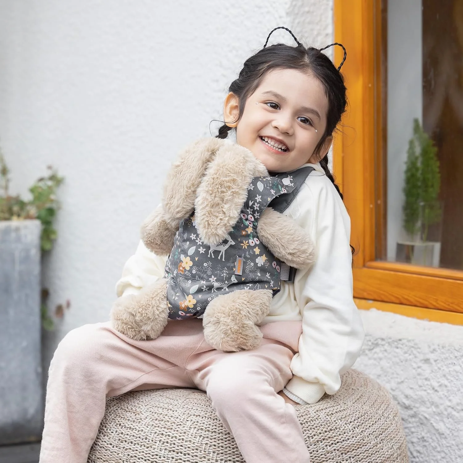 حامل عروسک گاگاکو، بند شانه کودک، ضربدری جلو و پشت، لوازم جانبی عروسک برای کودکان، 100% پنبه - گوزن خاکستری حامل عروسک گاگاکو، بند شانه کودک، ضربدری جلو و پشت، لوازم جانبی عروسک برای کودکان، 100% پنبه - گوزن خاکستری