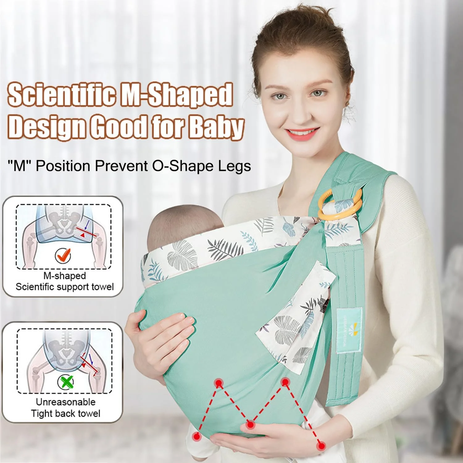 آغوشی نوزاد GGEROU، آغوشی سبک وزن نوزاد تا نوپا با بندهای قابل تنظیم، مناسب حمل نوزاد در جلو و کنار، 3.6 تا 15.8 کیلوگرم (آبی) آغوشی نوزاد GGEROU، آغوشی سبک وزن نوزاد تا نوپا با بندهای قابل تنظیم، مناسب حمل نوزاد در جلو و کنار، 3.6 تا 15.8 کیلوگرم (آبی)