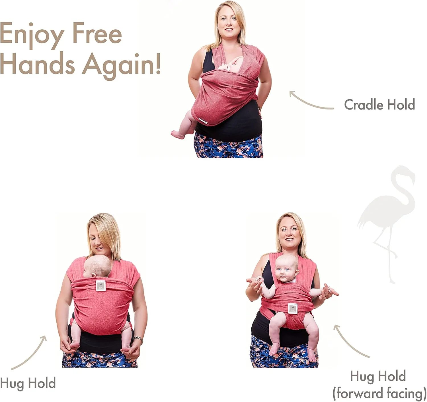 آغوشی نوزاد فانکی فلامینگو - آغوشی نوزاد نرم و راحت از نوزادی تا نوپایی | سایز مناسب همه | نرم، راحت و آرامش بخش برای نوزادان | صورتی آغوشی نوزاد فانکی فلامینگو - آغوشی نوزاد نرم و راحت از نوزادی تا نوپایی | سایز مناسب همه | نرم، راحت و آرامش بخش برای نوزادان | صورتی