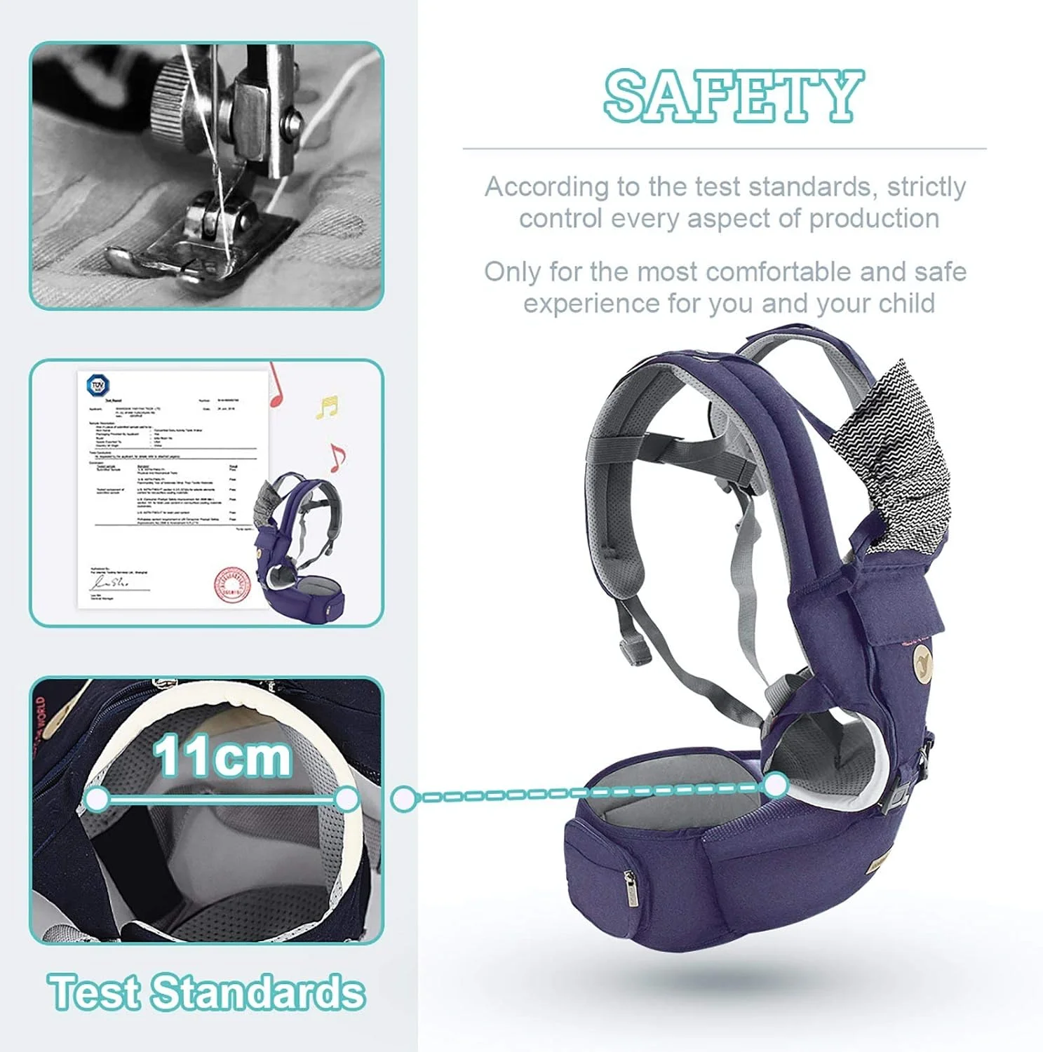 آغوشی نوزاد FRUITEAM، آغوشی 6 در 1 نوزاد با صندلی کمری، آغوشی نوزاد با نشیمنگاه ران برای شیردهی، سایز همه کاره - مناسب برای نوزاد تازه متولد شده، کودک نوپا (سرمه ای) آغوشی نوزاد FRUITEAM، آغوشی 6 در 1 نوزاد با صندلی کمری، آغوشی نوزاد با نشیمنگاه ران برای شیردهی، سایز همه کاره - مناسب برای نوزاد تازه متولد شده، کودک نوپا (سرمه ای)