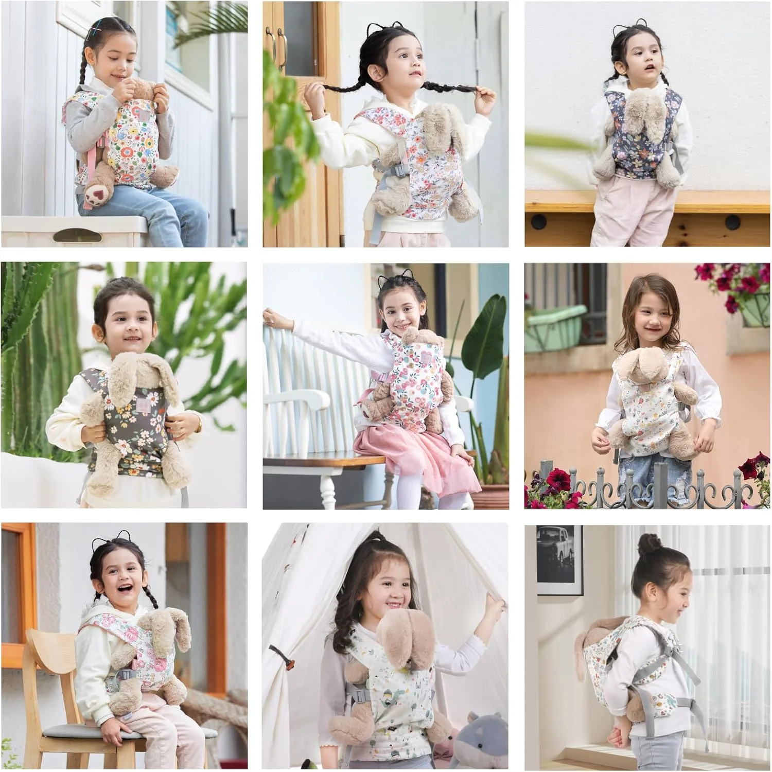 حامل عروسک گاگاکو برای عروسک های نوزادی، حامل اسباب بازی کودکان برای عروسک ها، لوازم جانبی عروسک برای کودکان نوپا - سبز - گل های پلومریا حامل عروسک گاگاکو برای عروسک های نوزادی، حامل اسباب بازی کودکان برای عروسک ها، لوازم جانبی عروسک برای کودکان نوپا - سبز - گل های پلومریا