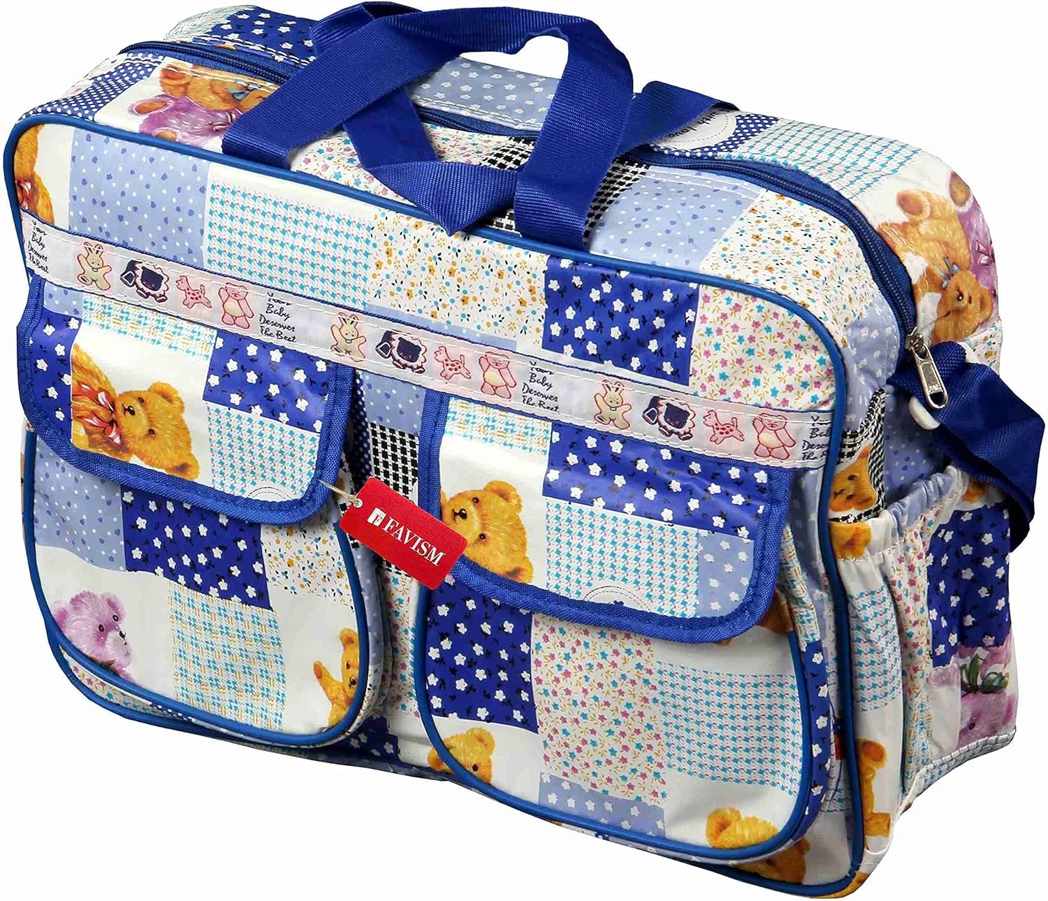 کیف لوازم کودک فاویسم، چند منظوره، مناسب مادر و کودک - آبی (مناسب برای هر دو جنسیت) کیف لوازم کودک فاویسم، چند منظوره، مناسب مادر و کودک - آبی (مناسب برای هر دو جنسیت)