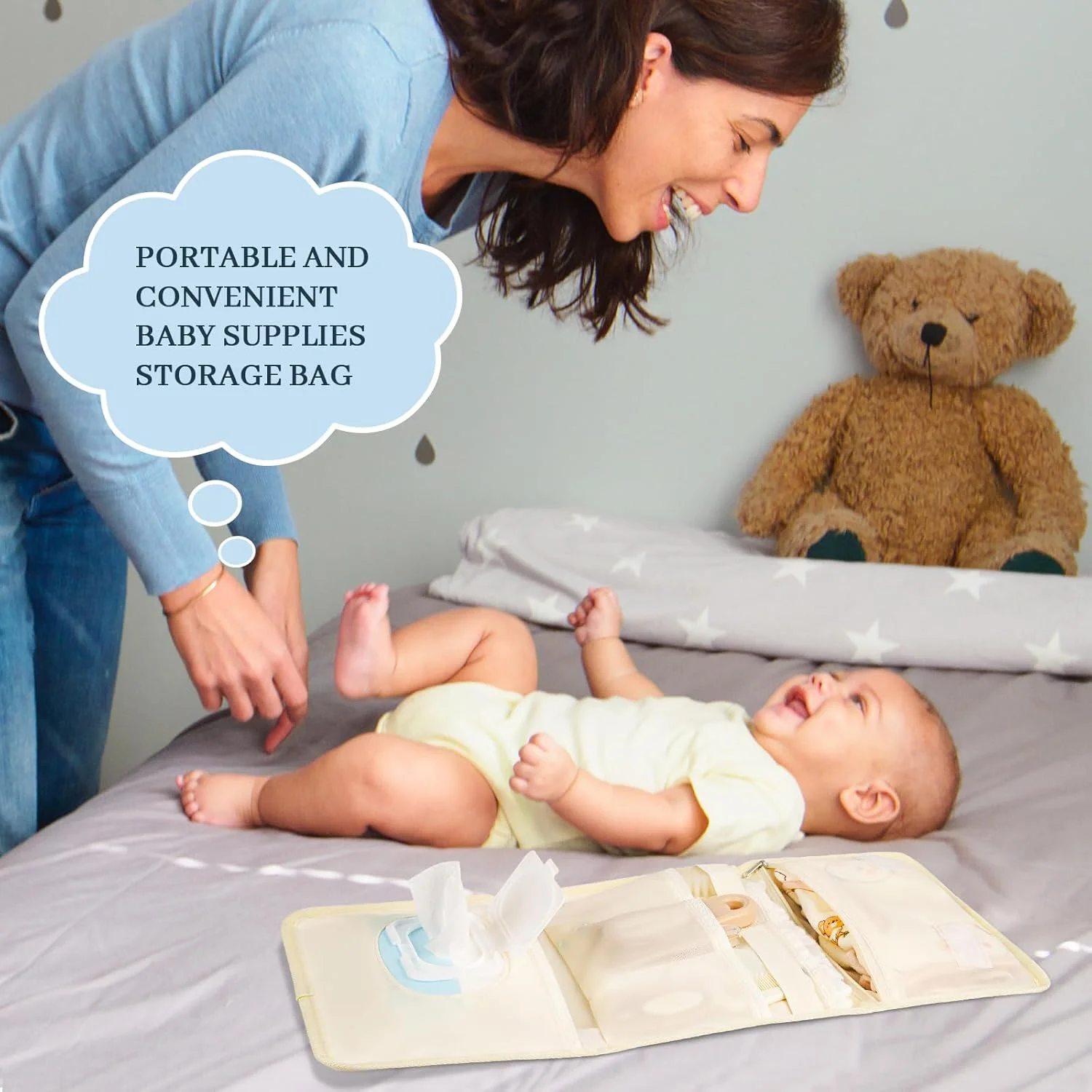 کیف لوازم کودک Frjjthchy، کیف تاشو کوچک پوشک، کیف مسافرتی نوزاد، کیف مادر برای فضای باز کیف لوازم کودک Frjjthchy، کیف تاشو کوچک پوشک، کیف مسافرتی نوزاد، کیف مادر برای فضای باز