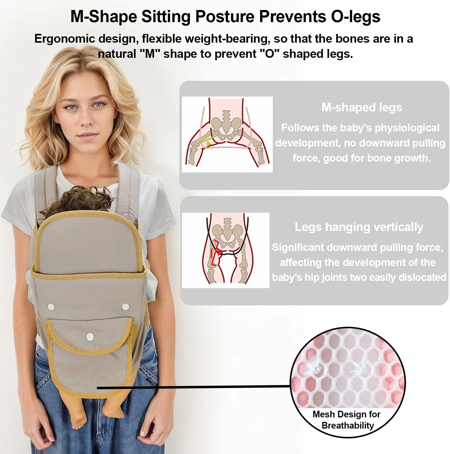 آغوشی نوزاد 4 در 1 مناسب نوزاد تا نوپا، آغوشی نوزاد قابل تنظیم ارگونومیک، نگهدارنده قابل حمل، کوله پشتی کانورتیبل جلو و پشت برای نوزادان و کودکان 3.6 تا 20 کیلوگرم (خاکستری نقره ای) آغوشی نوزاد 4 در 1 مناسب نوزاد تا نوپا، آغوشی نوزاد قابل تنظیم ارگونومیک، نگهدارنده قابل حمل، کوله پشتی کانورتیبل جلو و پشت برای نوزادان و کودکان 3.6 تا 20 کیلوگرم (خاکستری نقره ای)