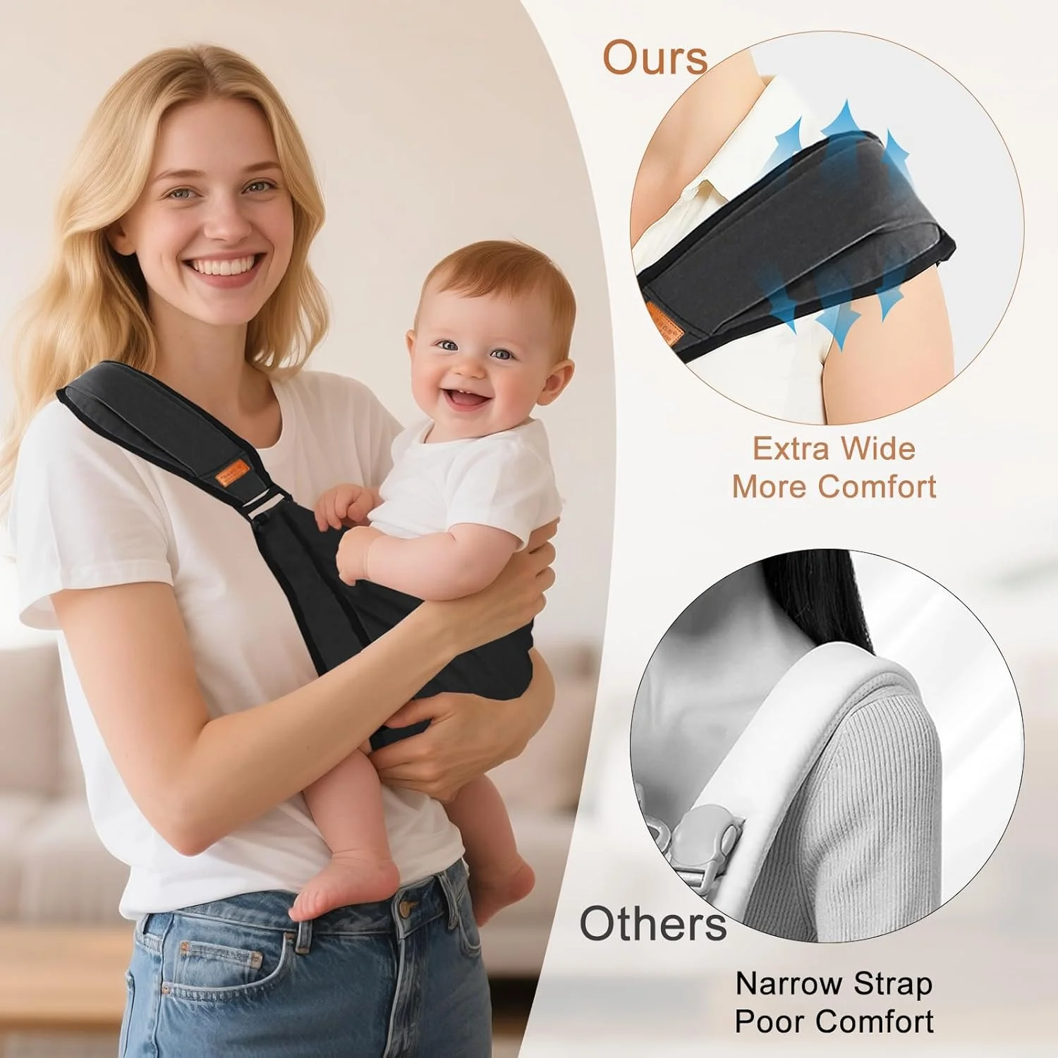 آغوشی ارگونومیک کودک – آغوشی قابل تنظیم برای نوزادان تا 3 سال، آغوشی نرم و تنفسی تک شانه با قابلیت پوشش شیردهی، آغوشی تاشو و قابل حمل نوزاد آغوشی ارگونومیک کودک – آغوشی قابل تنظیم برای نوزادان تا 3 سال، آغوشی نرم و تنفسی تک شانه با قابلیت پوشش شیردهی، آغوشی تاشو و قابل حمل نوزاد