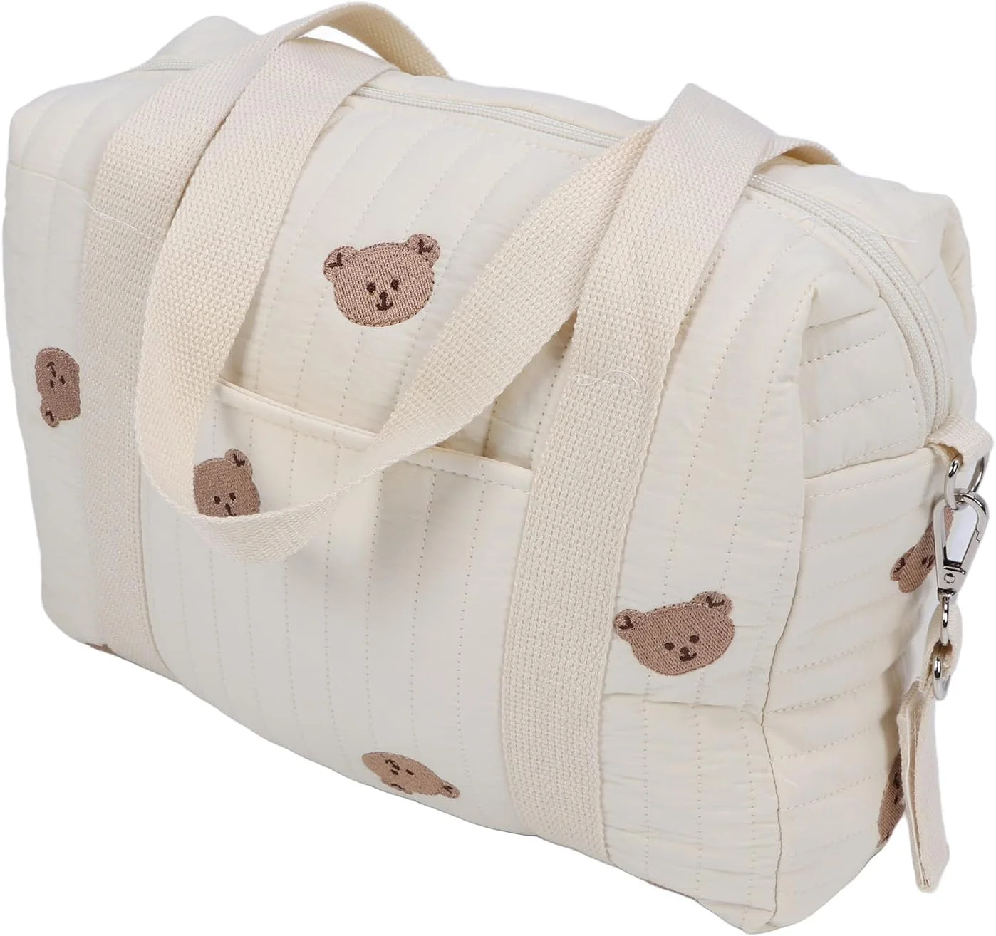 کیف لوازم کودک فوکت، کیف بزرگ و جادار لوازم کودک با زیپ، کیف گلدوزی مادر، کیف لوازم جانبی کالسکه برای پوشک، تلفن، کلید، اسباب بازی، لوازم نوزاد (طرح خرس) کیف لوازم کودک فوکت، کیف بزرگ و جادار لوازم کودک با زیپ، کیف گلدوزی مادر، کیف لوازم جانبی کالسکه برای پوشک، تلفن، کلید، اسباب بازی، لوازم نوزاد (طرح خرس)