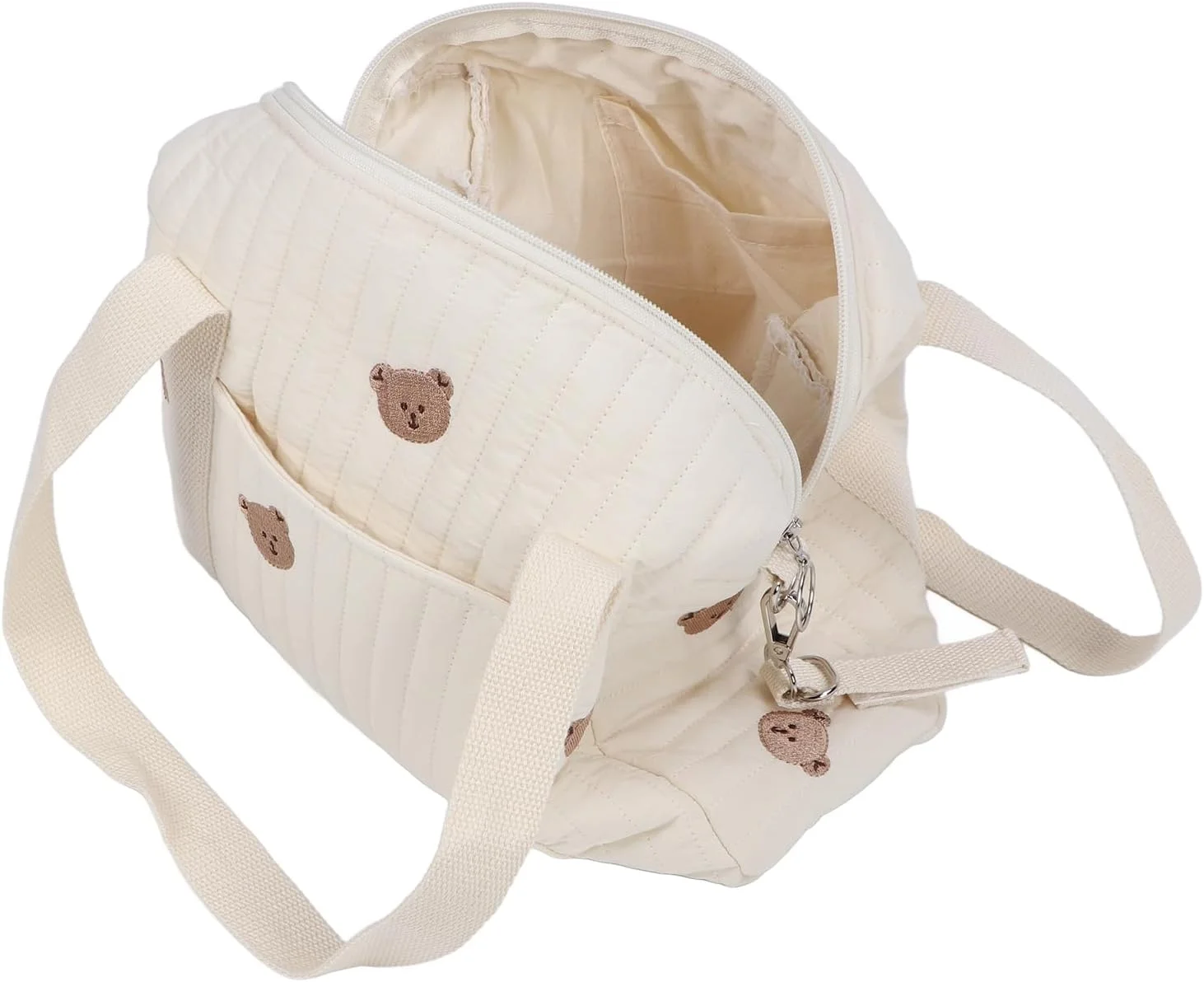 کیف لوازم کودک فوکت، کیف بزرگ و جادار لوازم کودک با زیپ، کیف گلدوزی مادر، کیف لوازم جانبی کالسکه برای پوشک، تلفن، کلید، اسباب بازی، لوازم نوزاد (طرح خرس) کیف لوازم کودک فوکت، کیف بزرگ و جادار لوازم کودک با زیپ، کیف گلدوزی مادر، کیف لوازم جانبی کالسکه برای پوشک، تلفن، کلید، اسباب بازی، لوازم نوزاد (طرح خرس)