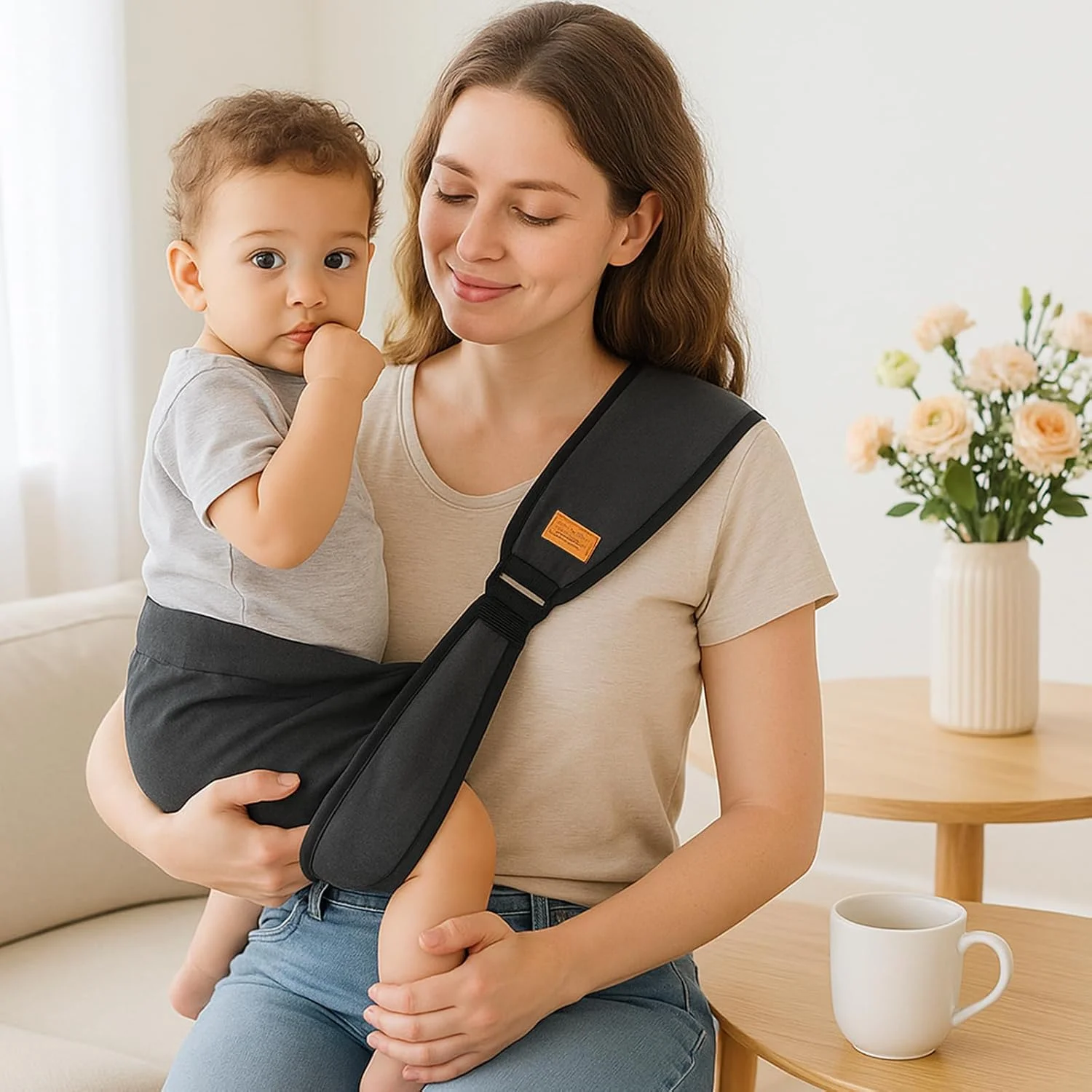 آغوشی ارگونومیک کودک – آغوشی قابل تنظیم برای نوزادان تا 3 سال، آغوشی نرم و تنفسی تک شانه با قابلیت پوشش شیردهی، آغوشی تاشو و قابل حمل نوزاد آغوشی ارگونومیک کودک – آغوشی قابل تنظیم برای نوزادان تا 3 سال، آغوشی نرم و تنفسی تک شانه با قابلیت پوشش شیردهی، آغوشی تاشو و قابل حمل نوزاد