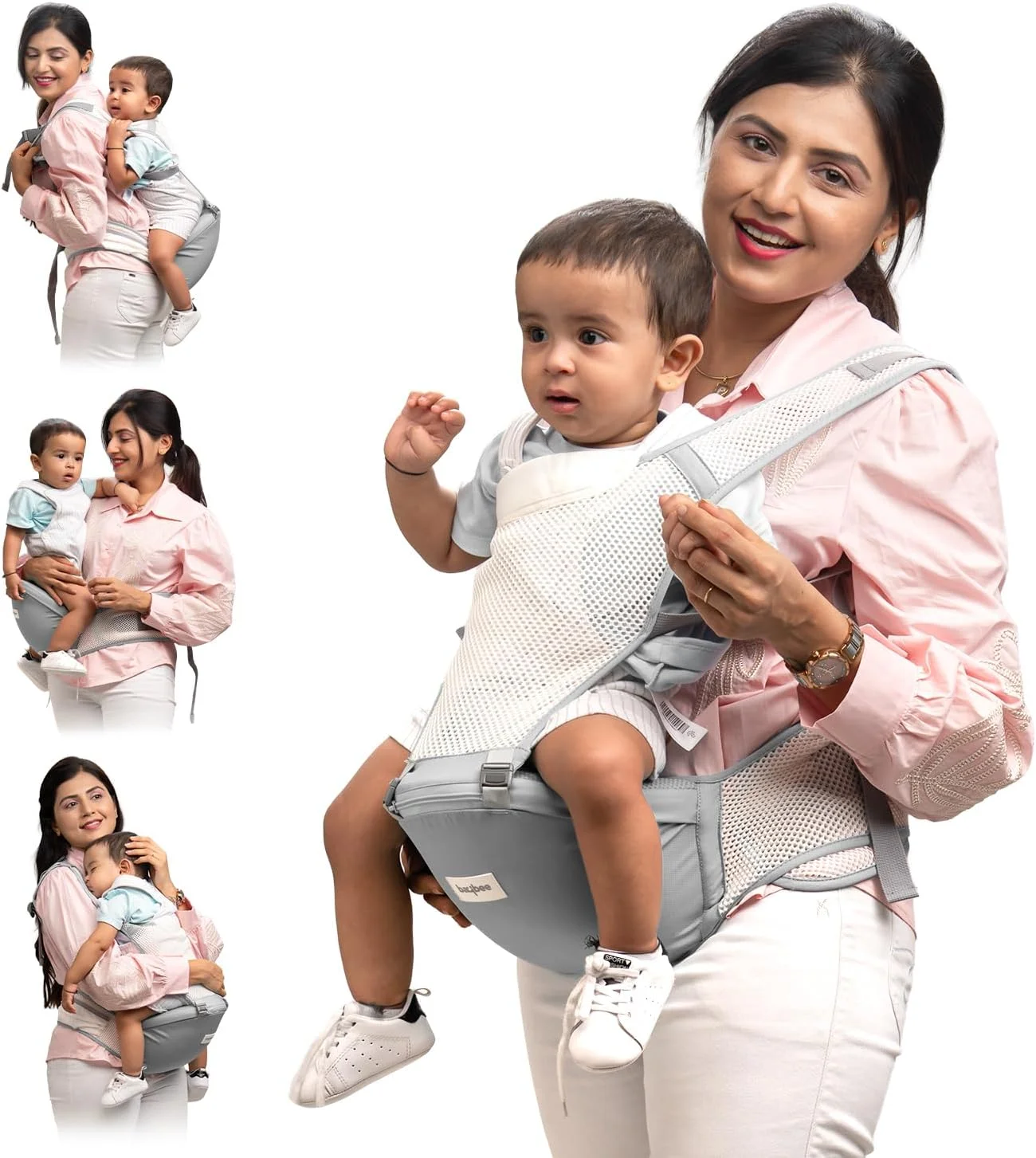 آغوشی کودک Baybee Flownest مناسب برای نوزادان 0 تا 3 سال | کیف حمل نوزاد قابل تنظیم با 6 حالت حمل، پارچه توری تنفسی و پشتیبانی از کمر | آغوشی کودک با نشیمنگاه شیب دار 30 درجه ضد لغزش آغوشی کودک Baybee Flownest مناسب برای نوزادان 0 تا 3 سال | کیف حمل نوزاد قابل تنظیم با 6 حالت حمل، پارچه توری تنفسی و پشتیبانی از کمر | آغوشی کودک با نشیمنگاه شیب دار 30 درجه ضد لغزش
