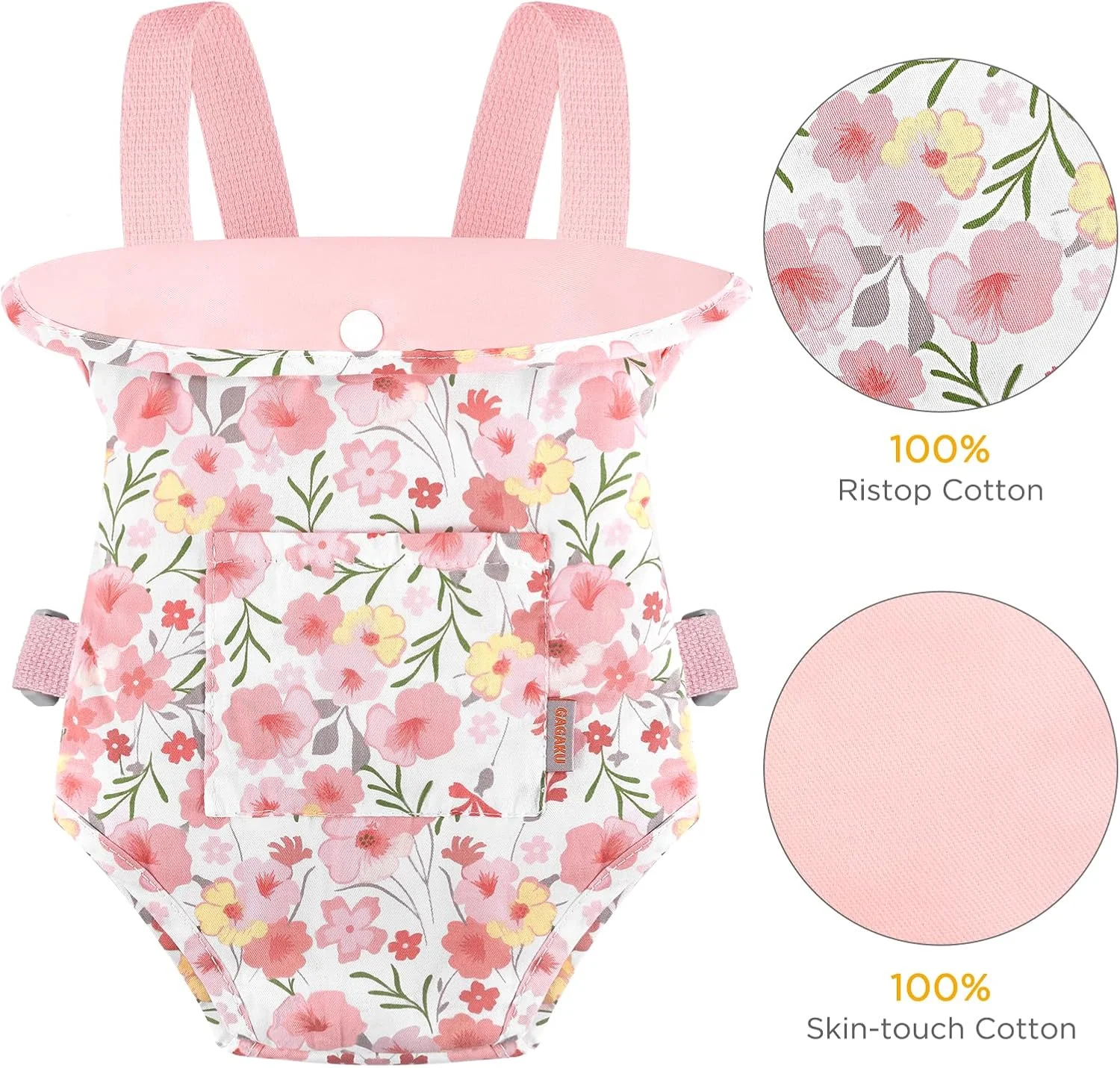 حامل عروسک گاگاکو برای دختران کوچک، حامل عروسک برای عروسک های نوزادی، حامل عروسک نوزاد برای کودکان نوپا 1-3 ساله - رز صورتی شارون حامل عروسک گاگاکو برای دختران کوچک، حامل عروسک برای عروسک های نوزادی، حامل عروسک نوزاد برای کودکان نوپا 1-3 ساله - رز صورتی شارون