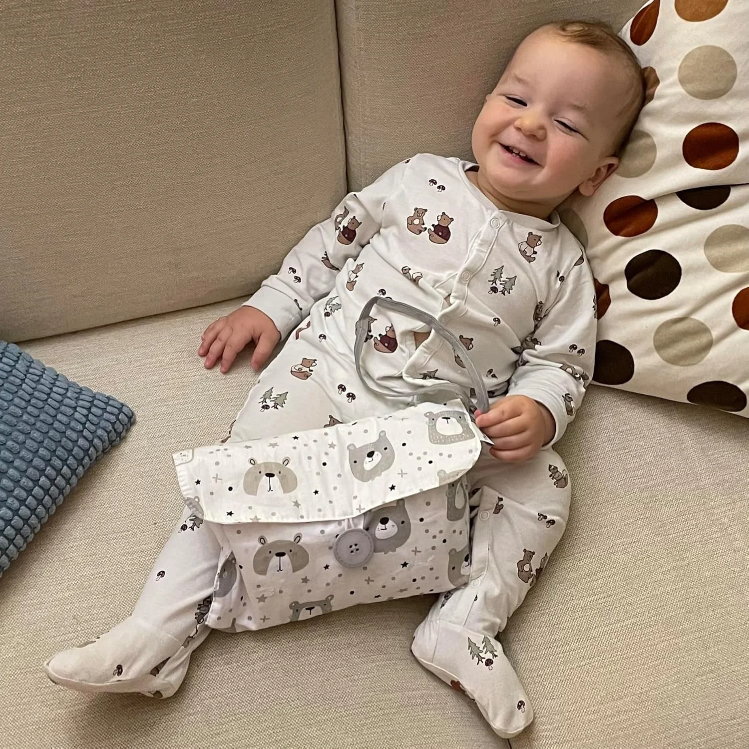 کیف پوشک FlyIdeas - کیف خشک و مرطوب تعویض کودک برای پوشک، دستمال مرطوب | حمل آسان با یک دست یا آویزان کردن آسان به کالسکه کیف پوشک FlyIdeas - کیف خشک و مرطوب تعویض کودک برای پوشک، دستمال مرطوب | حمل آسان با یک دست یا آویزان کردن آسان به کالسکه