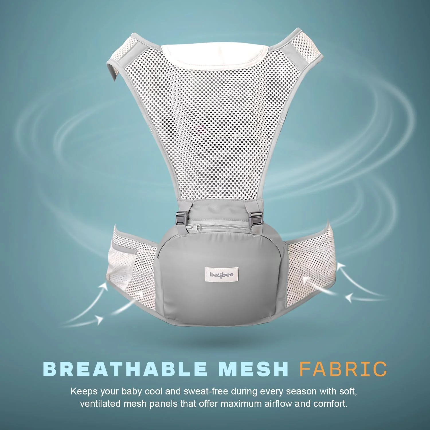 آغوشی کودک Baybee Flownest مناسب برای نوزادان 0 تا 3 سال | کیف حمل نوزاد قابل تنظیم با 6 حالت حمل، پارچه توری تنفسی و پشتیبانی از کمر | آغوشی کودک با نشیمنگاه شیب دار 30 درجه ضد لغزش آغوشی کودک Baybee Flownest مناسب برای نوزادان 0 تا 3 سال | کیف حمل نوزاد قابل تنظیم با 6 حالت حمل، پارچه توری تنفسی و پشتیبانی از کمر | آغوشی کودک با نشیمنگاه شیب دار 30 درجه ضد لغزش