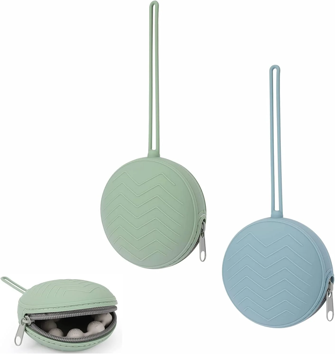 جا پستانکی سیلیکونی، جا پستانکی نوزاد، کیف سیلیکونی مسافرتی پستانک کودک، کیف نگهدارنده پستانک قابل حمل برای پسران و دختران، کیف نگهداری، 2 عددی، آبی و سبز جا پستانکی سیلیکونی، جا پستانکی نوزاد، کیف سیلیکونی مسافرتی پستانک کودک، کیف نگهدارنده پستانک قابل حمل برای پسران و دختران، کیف نگهداری، 2 عددی، آبی و سبز