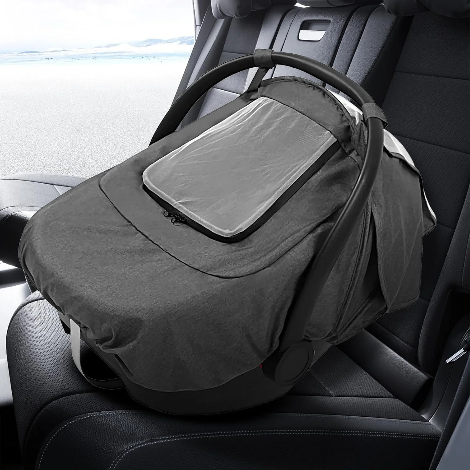 روکش کریر نوزاد، روکش گرم و نرم کالسکه، سایبان کودک با توری و زیپ برای پیاده روی، پیک نیک، چمن فضای باز، مسافرت فصلی، کمپینگ و پارک روکش کریر نوزاد، روکش گرم و نرم کالسکه، سایبان کودک با توری و زیپ برای پیاده روی، پیک نیک، چمن فضای باز، مسافرت فصلی، کمپینگ و پارک