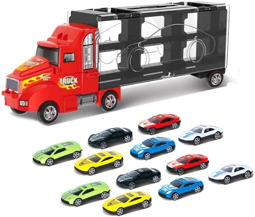 اسباب بازی کامیون حمل ماشین DobuyMall برای پسران و دختران 3 تا 10 ساله - کامیون حمل کننده شامل 12 ماشین اسباب بازی و لوازم جانبی - هدیه ایده آل برای کودکان (قرمز) اسباب بازی کامیون حمل ماشین DobuyMall برای پسران و دختران 3 تا 10 ساله - کامیون حمل کننده شامل 12 ماشین اسباب بازی و لوازم جانبی - هدیه ایده آل برای کودکان (قرمز)