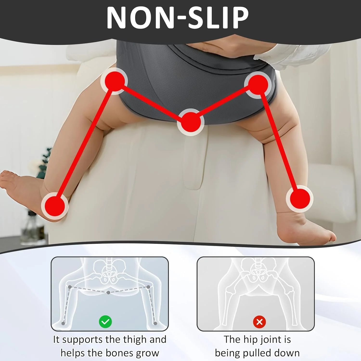 حامل نوزاد روی مفصل ران، حامل جانبی نوزاد برای نوزادان و کودکان از 0 تا 36 ماه (تا 20 کیلوگرم) - پشتیبانی ارگونومیک پد شانه حامل نوزاد روی مفصل ران، حامل جانبی نوزاد برای نوزادان و کودکان از 0 تا 36 ماه (تا 20 کیلوگرم) - پشتیبانی ارگونومیک پد شانه