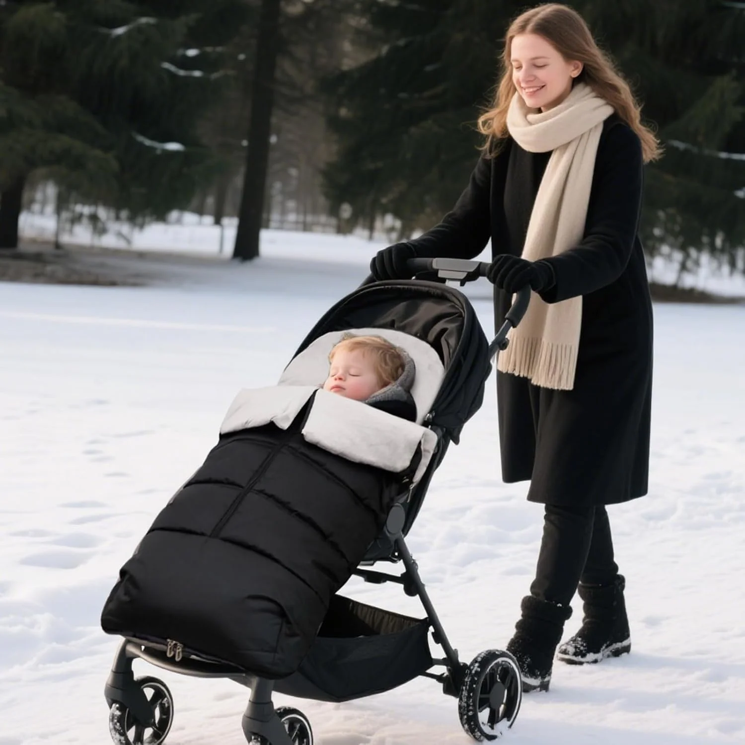 کیسه خواب کالسکه کودک KAKIBLIN، کاور پای کودک برای کالسکه، کیسه خواب یونیورسال سازگار با اکثر کالسکه ها، ضد آب، گرم نگه دارنده در پیاده روی های زمستانی برای نوزاد تا کودک نوپا (90x46 سانتی متر) کیسه خواب کالسکه کودک KAKIBLIN، کاور پای کودک برای کالسکه، کیسه خواب یونیورسال سازگار با اکثر کالسکه ها، ضد آب، گرم نگه دارنده در پیاده روی های زمستانی برای نوزاد تا کودک نوپا (90x46 سانتی متر)