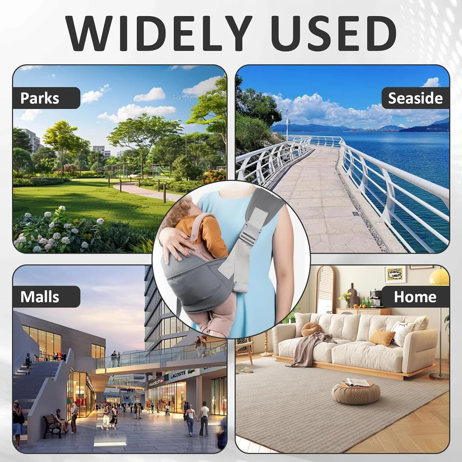 حامل نوزاد روی مفصل ران، حامل جانبی نوزاد برای نوزادان و کودکان از 0 تا 36 ماه (تا 20 کیلوگرم) - پشتیبانی ارگونومیک پد شانه حامل نوزاد روی مفصل ران، حامل جانبی نوزاد برای نوزادان و کودکان از 0 تا 36 ماه (تا 20 کیلوگرم) - پشتیبانی ارگونومیک پد شانه