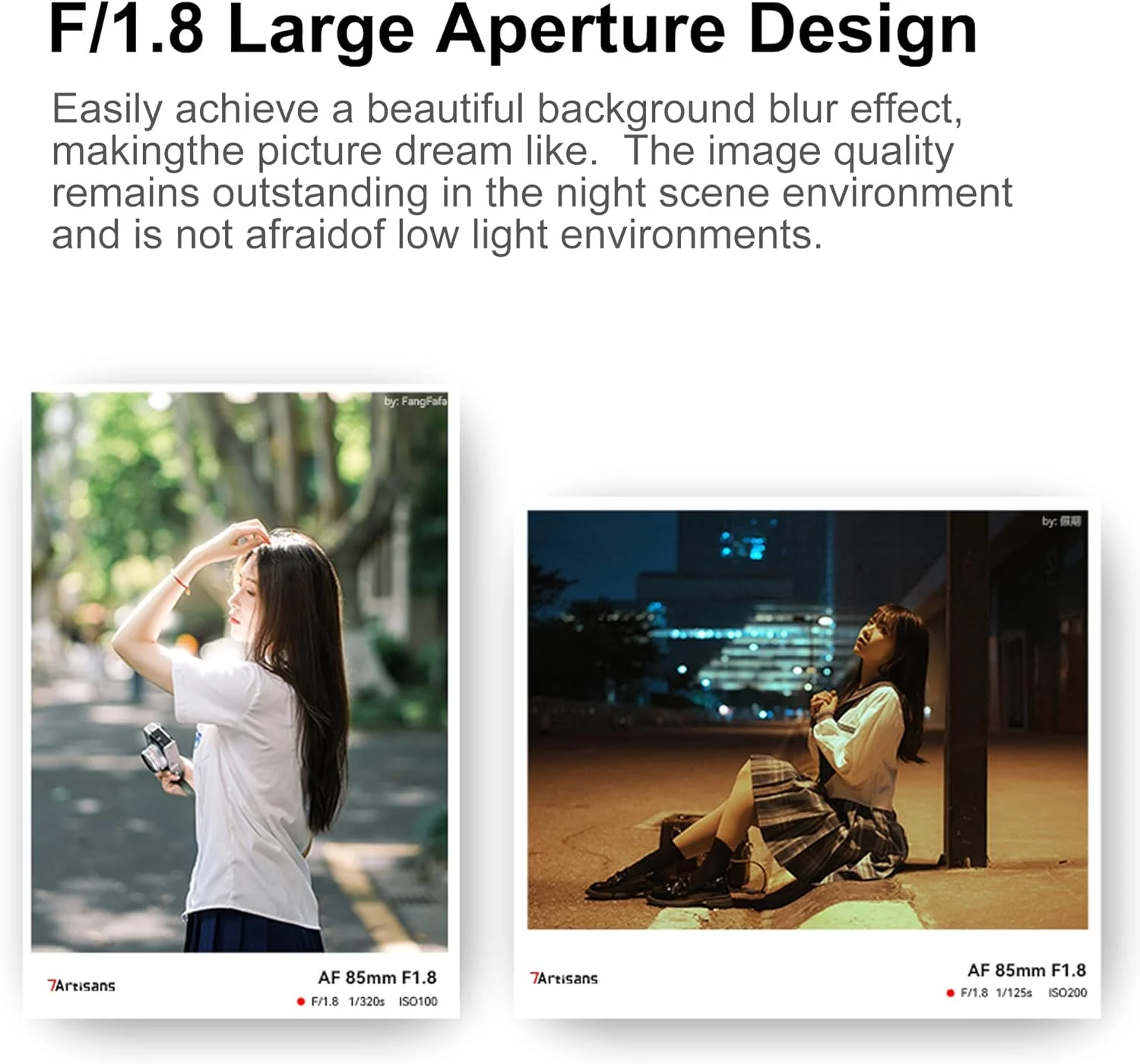 لنز دوربین 7artisans AF 85mm F1.8 برای مانت Sony E، فول فریم، دیافراگم بزرگ، پرایم، لنز دوربین با فوکوس خودکار دستی STM، فوکوس خودکار چهره/چشم، برای عکاسی پرتره/خیابانی/موضوعات انسان گرایانه لنز دوربین 7artisans AF 85mm F1.8 برای مانت Sony E، فول فریم، دیافراگم بزرگ، پرایم، لنز دوربین با فوکوس خودکار دستی STM، فوکوس خودکار چهره/چشم، برای عکاسی پرتره/خیابانی/موضوعات انسان گرایانه