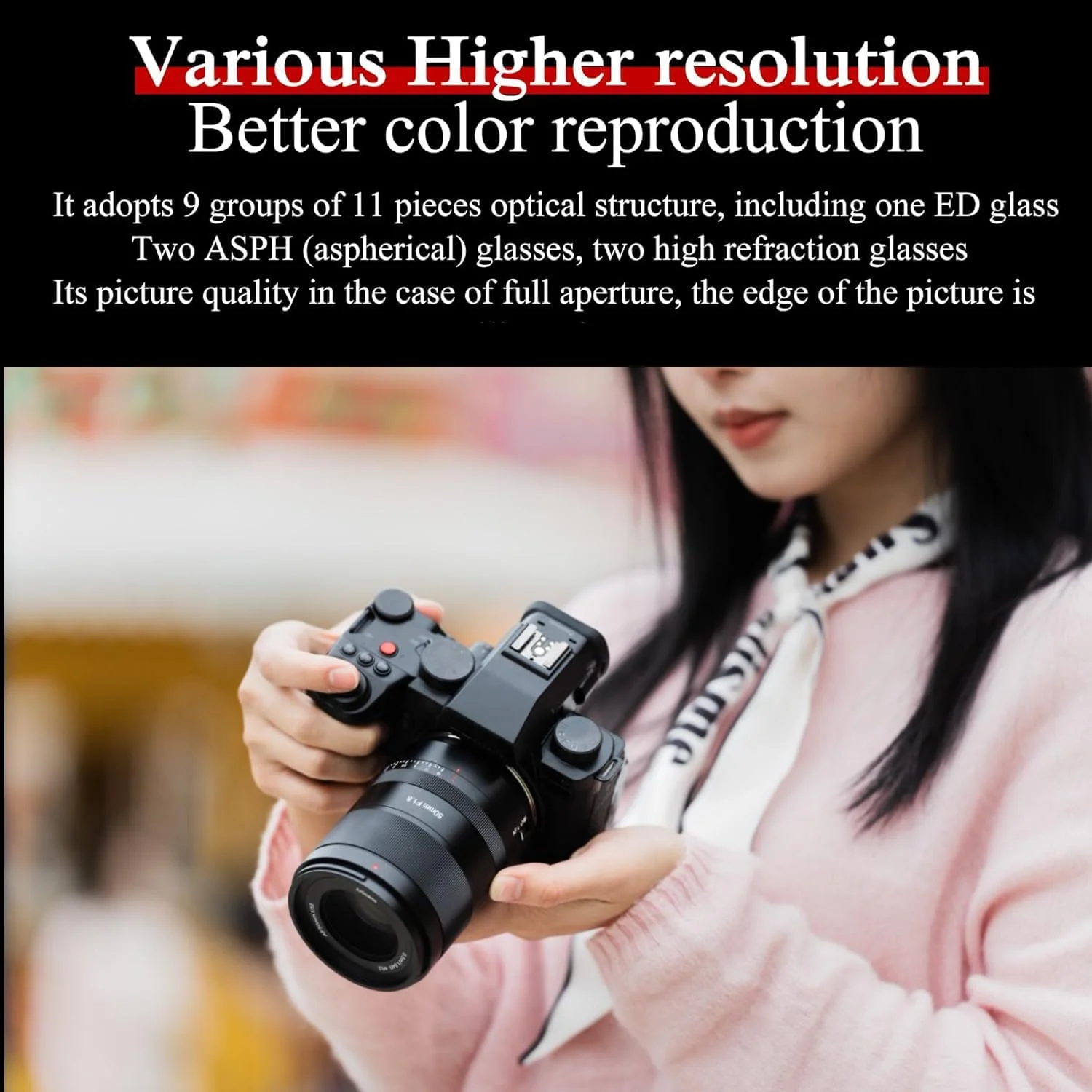 لنز دوربین 7artisans AF 50mm F1.8 برای مانت L، فول فریم، دیافراگم بزرگ، پرایم، فوکوس خودکار دستی STM، برای پاناسونیک S، DC-S، سری Leica/Sima L، برای عکاسی پرتره/خیابانی/موضوعات انسان دوستانه لنز دوربین 7artisans AF 50mm F1.8 برای مانت L، فول فریم، دیافراگم بزرگ، پرایم، فوکوس خودکار دستی STM، برای پاناسونیک S، DC-S، سری Leica/Sima L، برای عکاسی پرتره/خیابانی/موضوعات انسان دوستانه