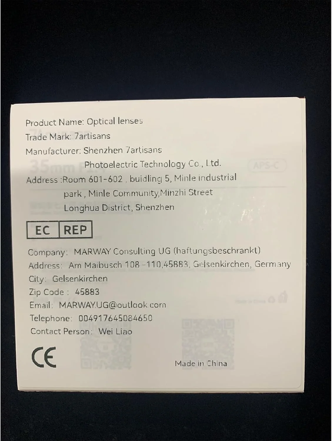 لنز پرایم 35 میلی‌متری F1.4 Mark II APS-C با فوکوس دستی 7artisans، دیافراگم بزرگ، سازگار با دوربین های فوجی X-A1 X-A10 X-A2 X-A3 A-at X-M1 XM2 X-T1 X-T3 X-T10 X-T2 X-T20 X-T30