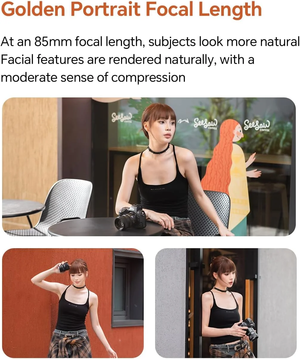 لنز دوربین 7artisans AF 85mm F1.8 فول فریم برای نیکون Z-Mount با فوکوس خودکار، مناسب پرتره و دارای دیافراگم باز و پشتیبانی از ردیابی چشم/صورت
