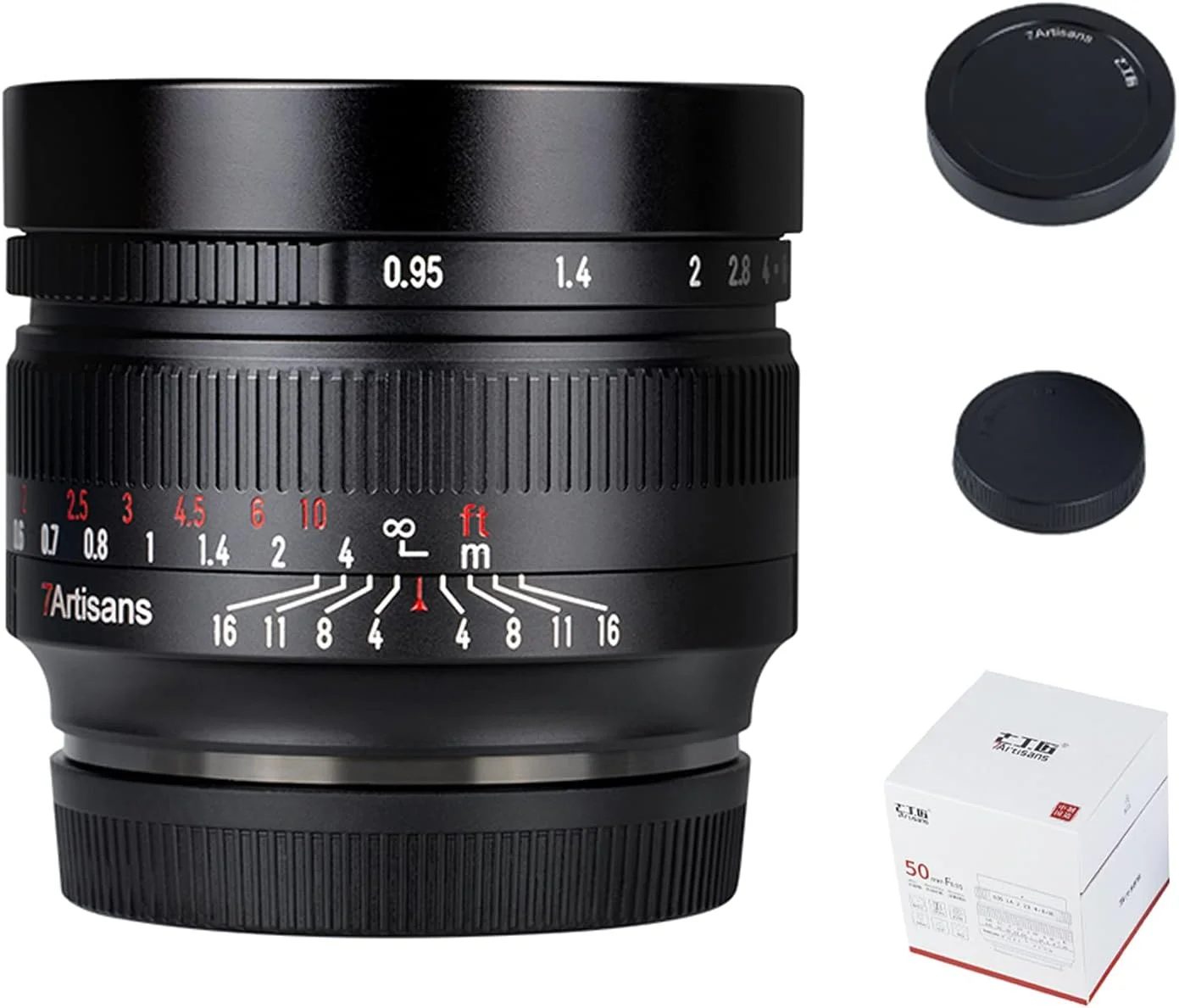 لنز دوربین 7artisans 50mm F0.95 APS-C دستی ثابت برای دوربین های فوجی X-Mount