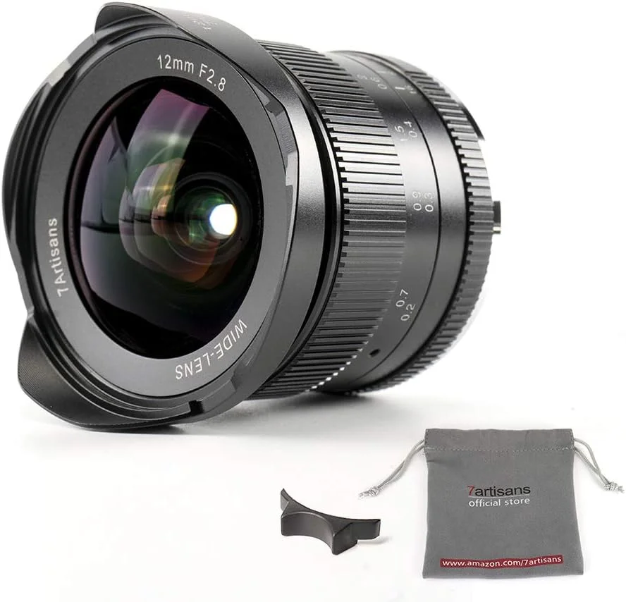 7artisans 12mm F2.8 APS-C Wide Angle Manual Fixed Lens for Canon M Mount Camera Like M1 M2 M3 M5 M6 M10