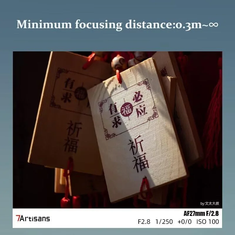 لنز دوربین 7artisans 27mm F2.8 با فوکوس خودکار برای فوجی X Mount، APS-C، دیافراگم بزرگ، پرایم، لنزهای دوربین STM AF برای سری های Fuji X-H,X-T,X-S,X-PRO,X-E,X-A، X-H1,X-H2,X-H2S,X-T5,X-T4,X-T3,X-T50,X-T30