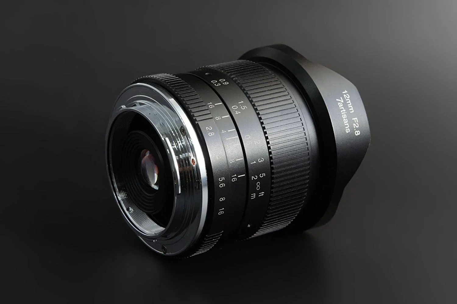 7artisans 12mm F2.8 APS-C Wide Angle Manual Fixed Lens for Canon M Mount Camera Like M1 M2 M3 M5 M6 M10