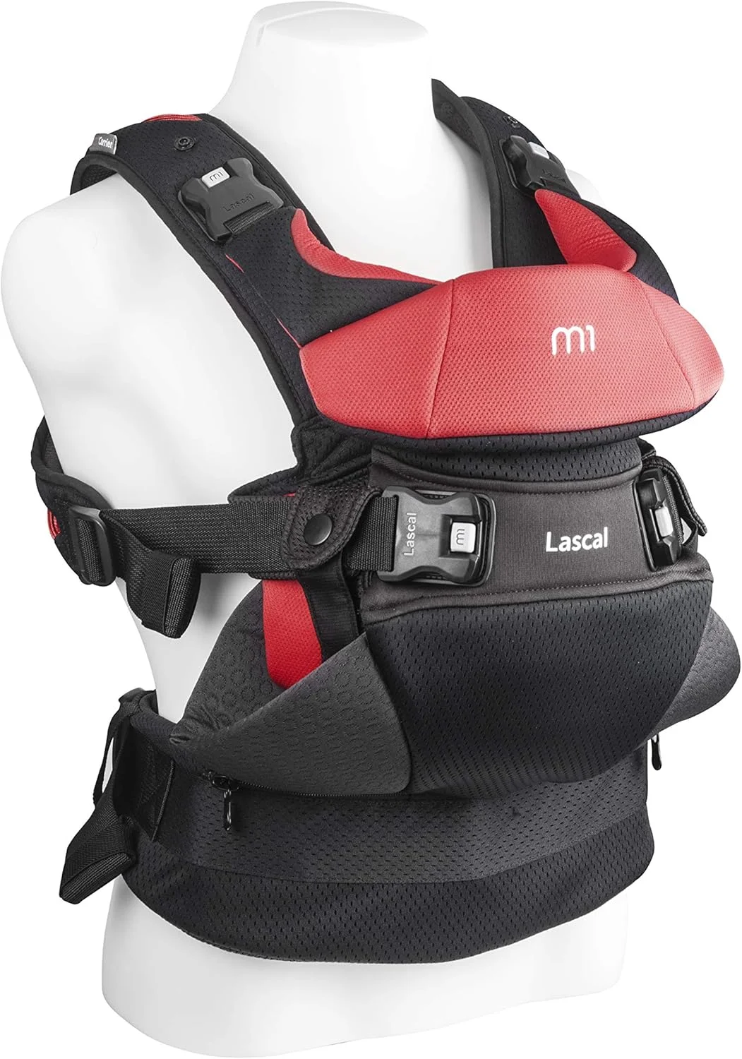Lascal m1 Carrier, Ergonomic Baby Carrier for Easy Transport, Newborn Baby Carrier Also for Infants (3.5 kg – 15 kg), Baby Accessory with Infant M Seat, Black/Red Lascal m1 Carrier, Ergonomic Baby Carrier for Easy Transport, Newborn Baby Carrier Also for Infants (3.5 kg – 15 kg), Baby Accessory with Infant M Seat, Black/Red
