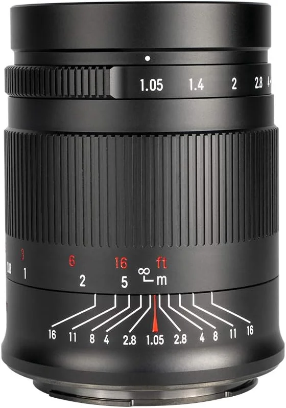 7artisans 50mm f1.05 Large Aperture Full Frame Manual Focus Lens Compatible with Canon R-Mount Cameras
