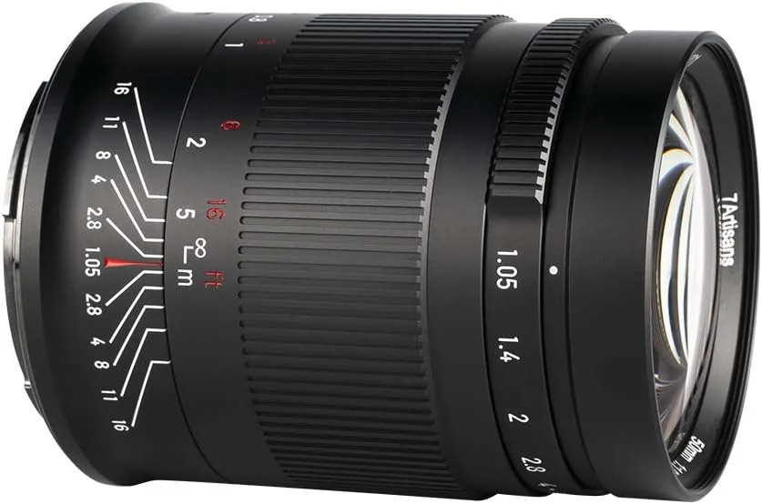 7artisans 50mm f1.05 Large Aperture Full Frame Manual Focus Lens Compatible with Canon R-Mount Cameras