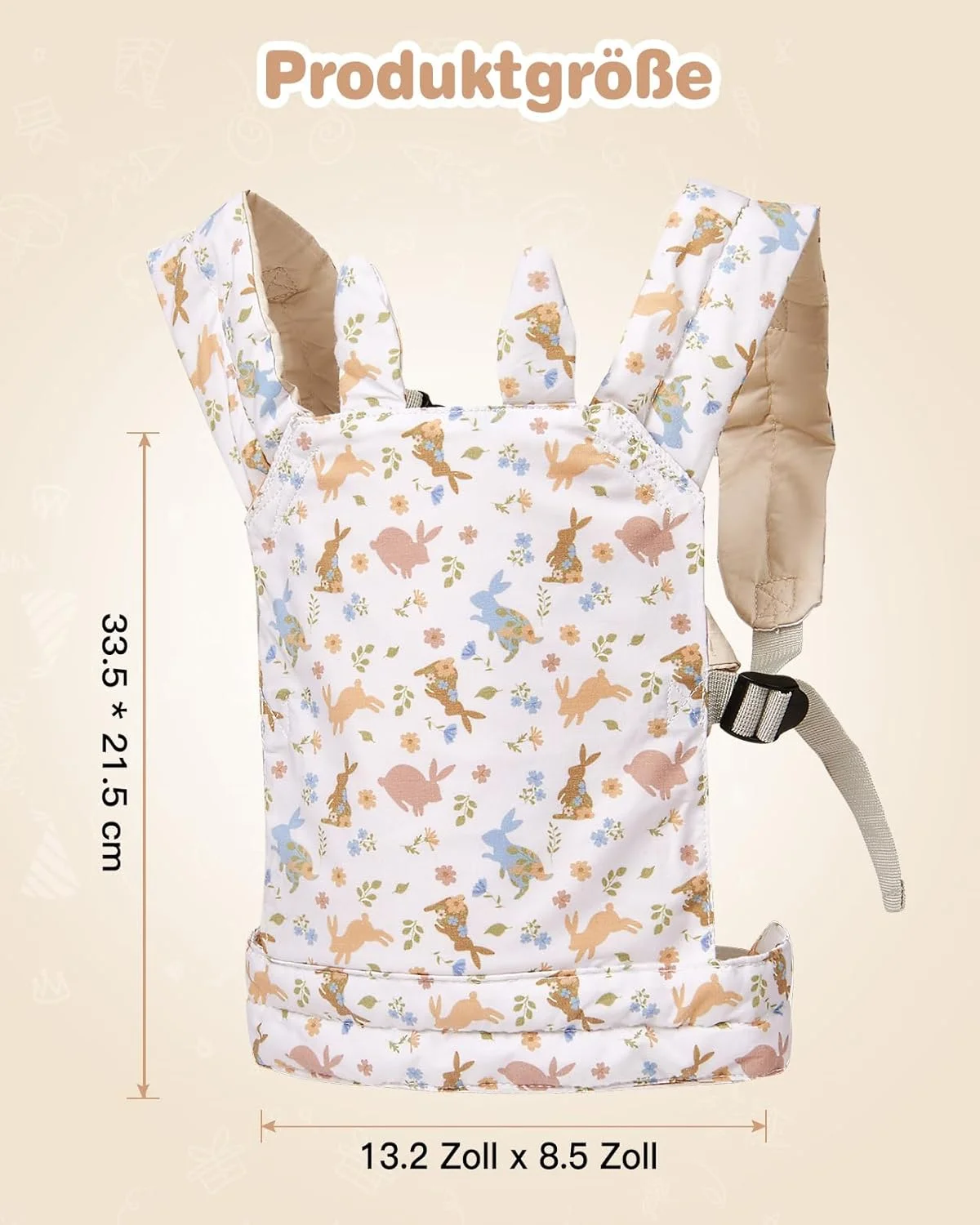 Lictin Baby Doll Carrier, Front and Back Doll Accessories Carrier for Little Girls, with Adjustable Straps for Stuffed Animal Reborn Baby Doll Lictin Baby Doll Carrier, Front and Back Doll Accessories Carrier for Little Girls, with Adjustable Straps for Stuffed Animal Reborn Baby Doll