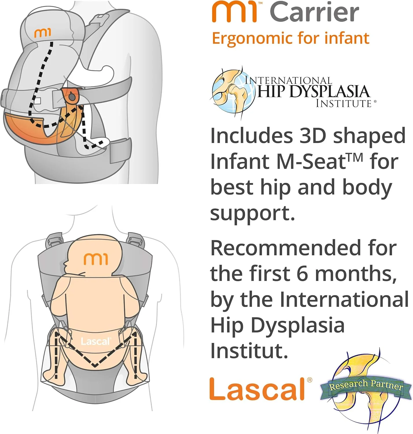 Lascal m1 Carrier, Ergonomic Baby Carrier for Easy Transport, Newborn Baby Carrier Also for Infants (3.5 kg – 15 kg), Baby Accessory with Infant M Seat, Black/Red Lascal m1 Carrier, Ergonomic Baby Carrier for Easy Transport, Newborn Baby Carrier Also for Infants (3.5 kg – 15 kg), Baby Accessory with Infant M Seat, Black/Red