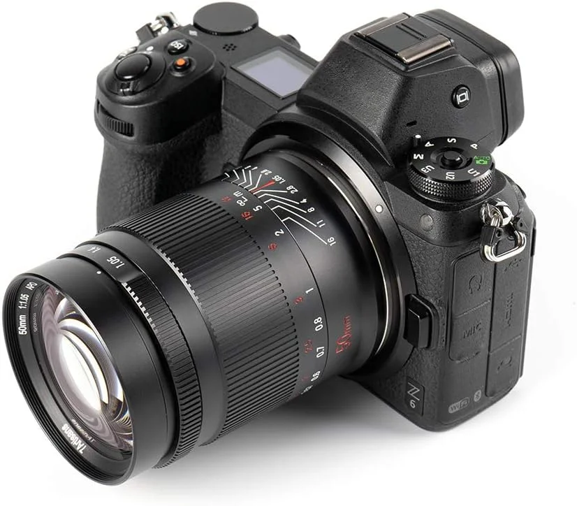 7artisans 50mm f1.05 Large Aperture Full Frame Manual Focus Lens Compatible with Canon R-Mount Cameras