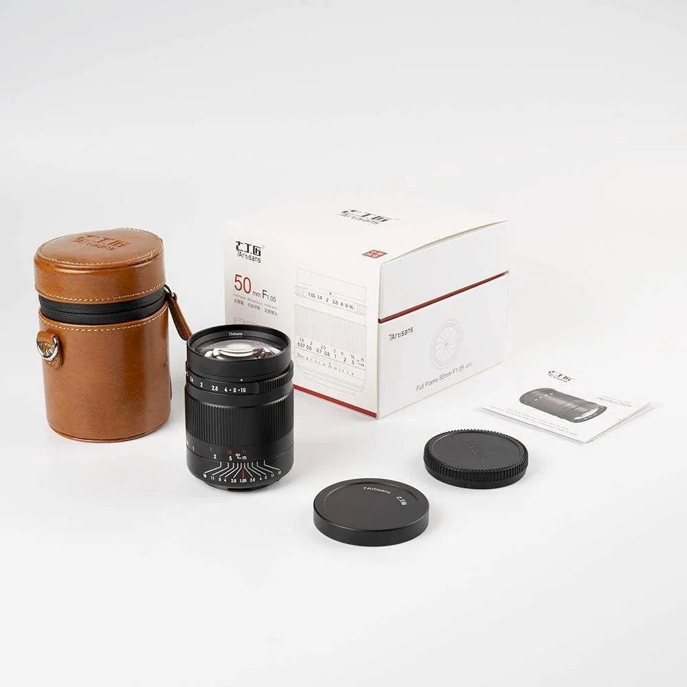 7artisans 50mm f1.05 Large Aperture Full Frame Manual Focus Lens Compatible with Canon R-Mount Cameras