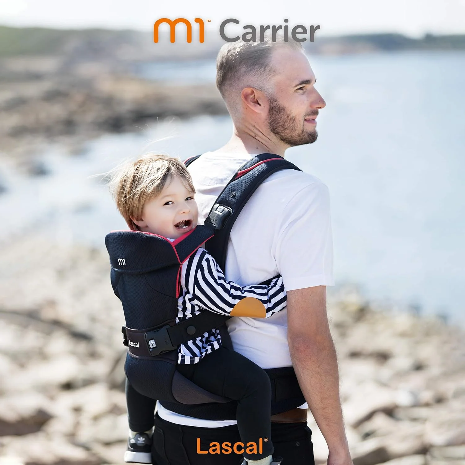 Lascal m1 Carrier, Ergonomic Baby Carrier for Easy Transport, Newborn Baby Carrier Also for Infants (3.5 kg – 15 kg), Baby Accessory with Infant M Seat, Black/Red Lascal m1 Carrier, Ergonomic Baby Carrier for Easy Transport, Newborn Baby Carrier Also for Infants (3.5 kg – 15 kg), Baby Accessory with Infant M Seat, Black/Red