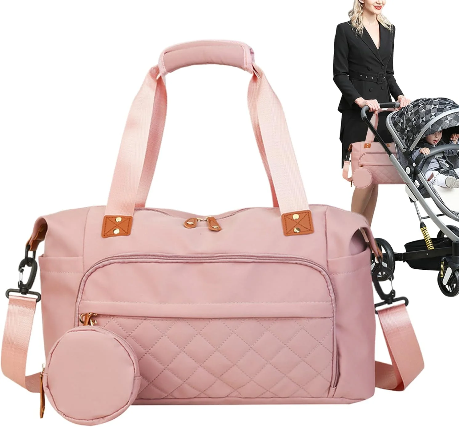 Baby Diaper Bag, Diaper Bag for Travel, Organizer Tote Handbag Holder Ergonomic for Beach Hospital Swimming Airplane Camping Hiking Baby Diaper Bag, Diaper Bag for Travel, Organizer Tote Handbag Holder Ergonomic for Beach Hospital Swimming Airplane Camping Hiking