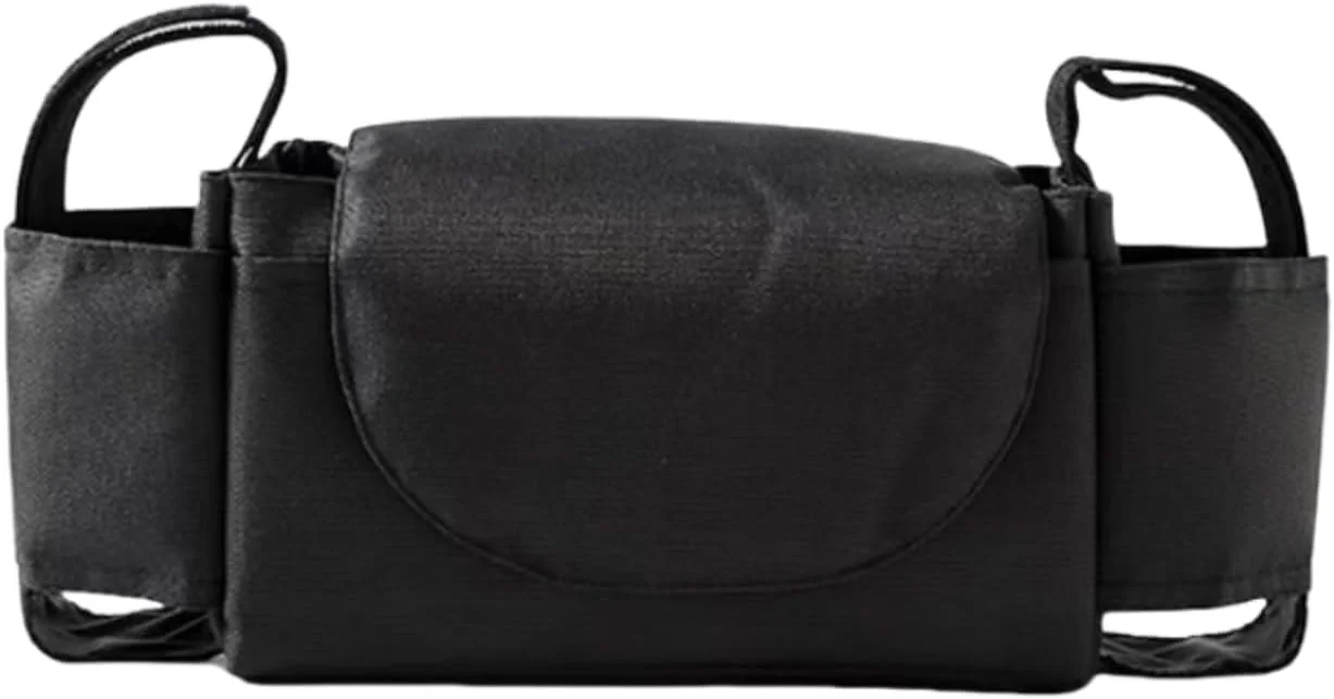 کیف لوازم جانبی کالسکه LOTUSSZ، کیف سازمان دهنده کالسکه چند منظوره با فضای بزرگ، کیف نگهداری کودک با جا لیوانی، مشکی کیف لوازم جانبی کالسکه LOTUSSZ، کیف سازمان دهنده کالسکه چند منظوره با فضای بزرگ، کیف نگهداری کودک با جا لیوانی، مشکی