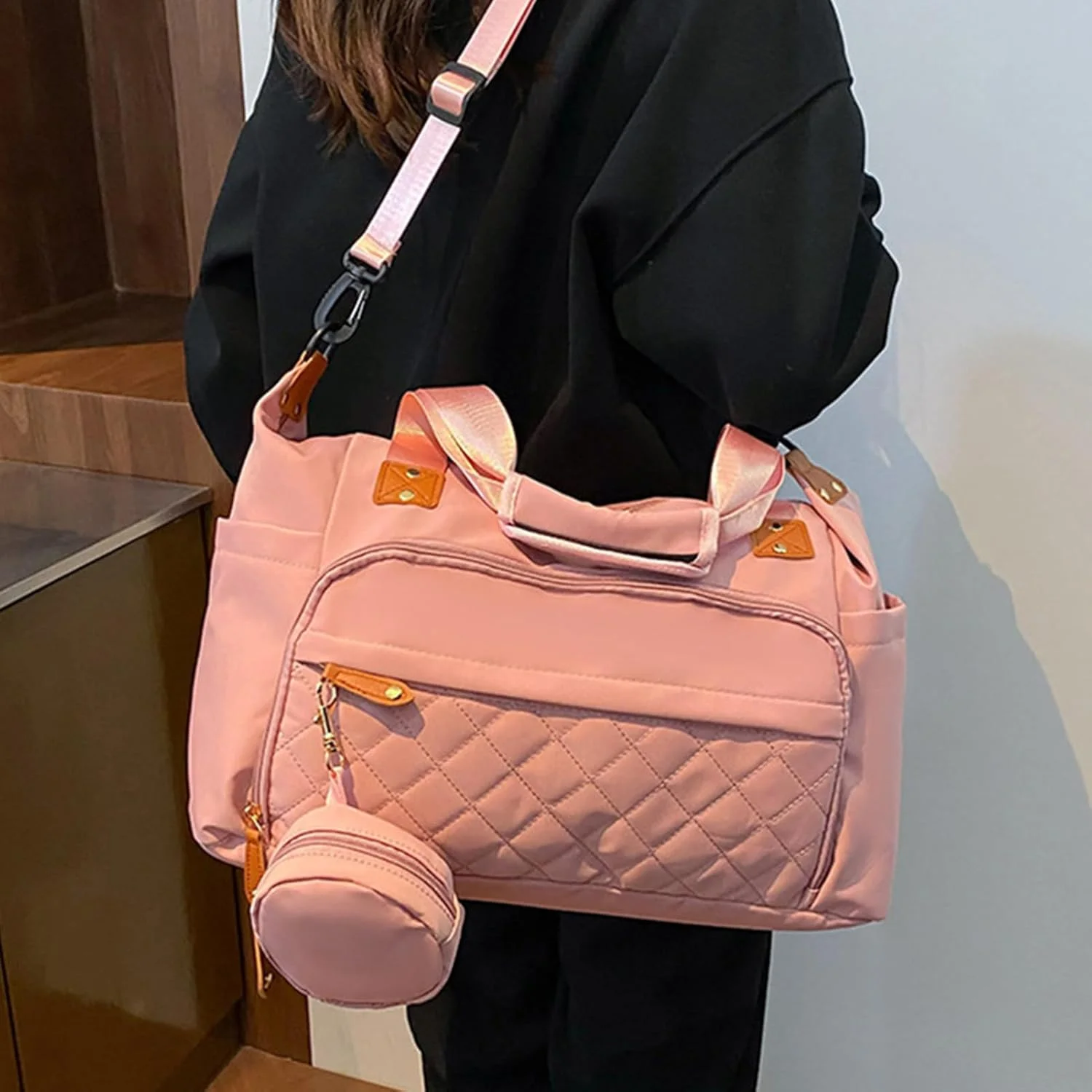 Baby Diaper Bag, Diaper Bag for Travel, Organizer Tote Handbag Holder Ergonomic for Beach Hospital Swimming Airplane Camping Hiking Baby Diaper Bag, Diaper Bag for Travel, Organizer Tote Handbag Holder Ergonomic for Beach Hospital Swimming Airplane Camping Hiking