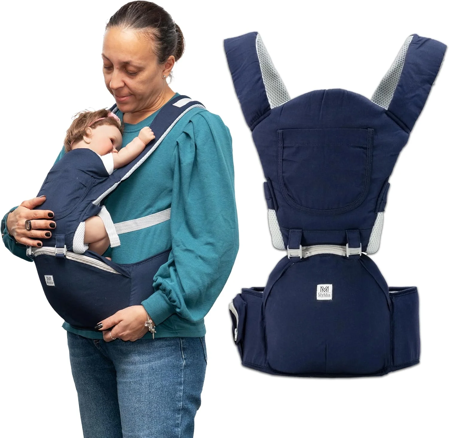 آغوشی نوزاد مای.میا 0-36 ماهه، کوله پشتی آغوشی با بندهای قابل تنظیم و پشتیبانی از سر از جنس پارچه ارگونومیک و تنفسی آغوشی نوزاد مای.میا 0-36 ماهه، کوله پشتی آغوشی با بندهای قابل تنظیم و پشتیبانی از سر از جنس پارچه ارگونومیک و تنفسی