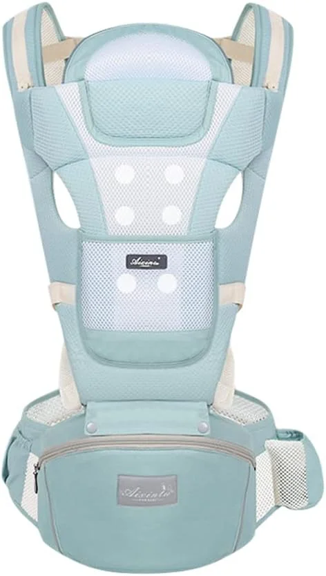 آغوشی نوزاد چند منظوره و تنفسی با نشیمنگاه کمری، مناسب برای نوزادان 0-36 ماهه، کوله پشتی ارگونومیک و راحت