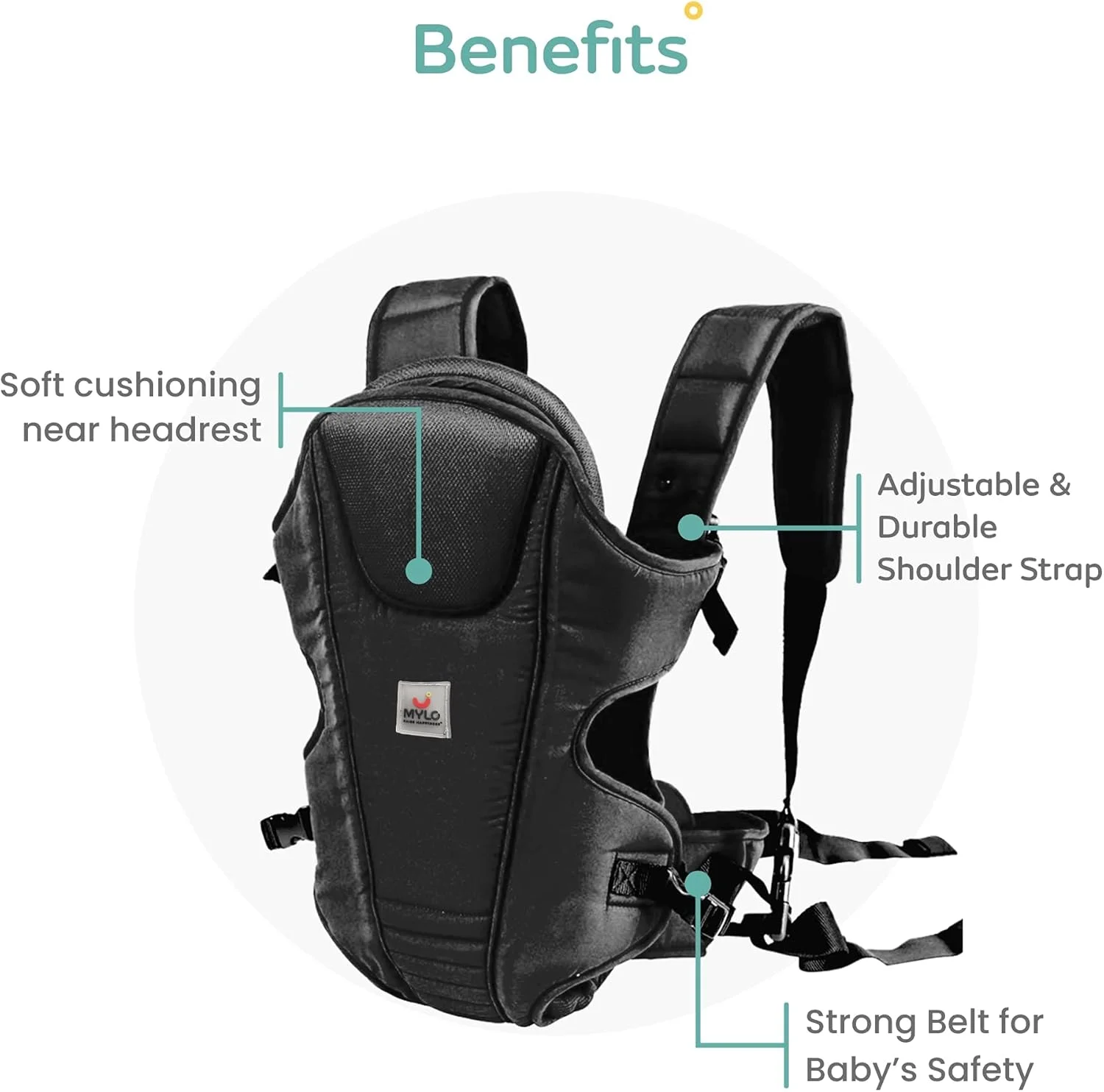 کیف حمل نوزاد مایلو اسنشیالز مناسب برای نوزادان 6 تا 24 ماهه - سبک وزن، ارگونومیک، 3 در 1 (جلو، پشت و دارای پشتیبانی از سر)، حداکثر وزن تا 15 کیلوگرم، با بند سگک قابل تنظیم کیف حمل نوزاد مایلو اسنشیالز مناسب برای نوزادان 6 تا 24 ماهه - سبک وزن، ارگونومیک، 3 در 1 (جلو، پشت و دارای پشتیبانی از سر)، حداکثر وزن تا 15 کیلوگرم، با بند سگک قابل تنظیم