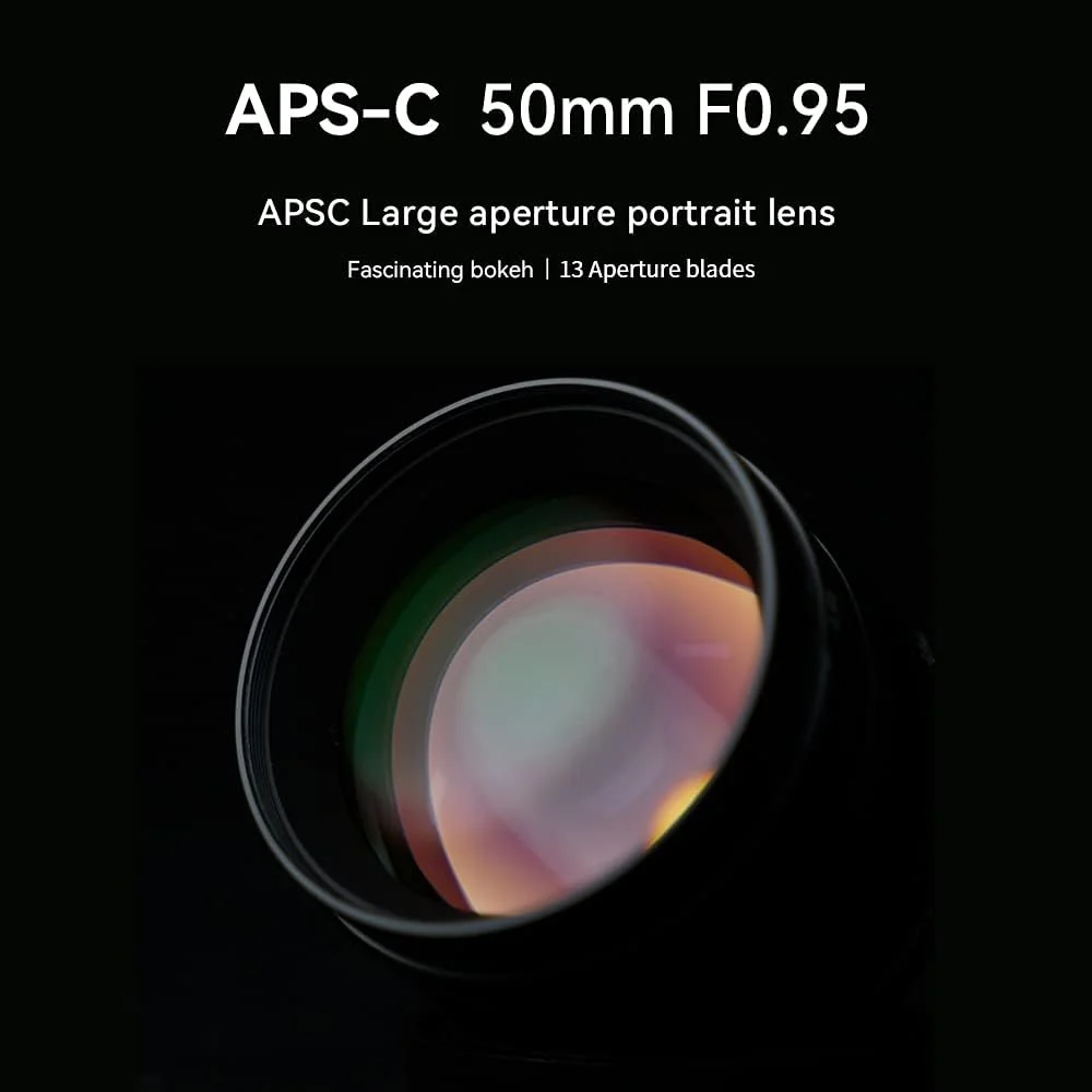 لنز ثابت 50mm F0.95 با دیافراگم باز و فوکوس دستی 7artisans APS-C برای دوربین های بدون آینه Sony E-Mount مدل های NEX-3/NEX-5/NEX-C3/NEX-7/NEX-5N/NEX-6/NEX-5T/A5000/A6000/A5100